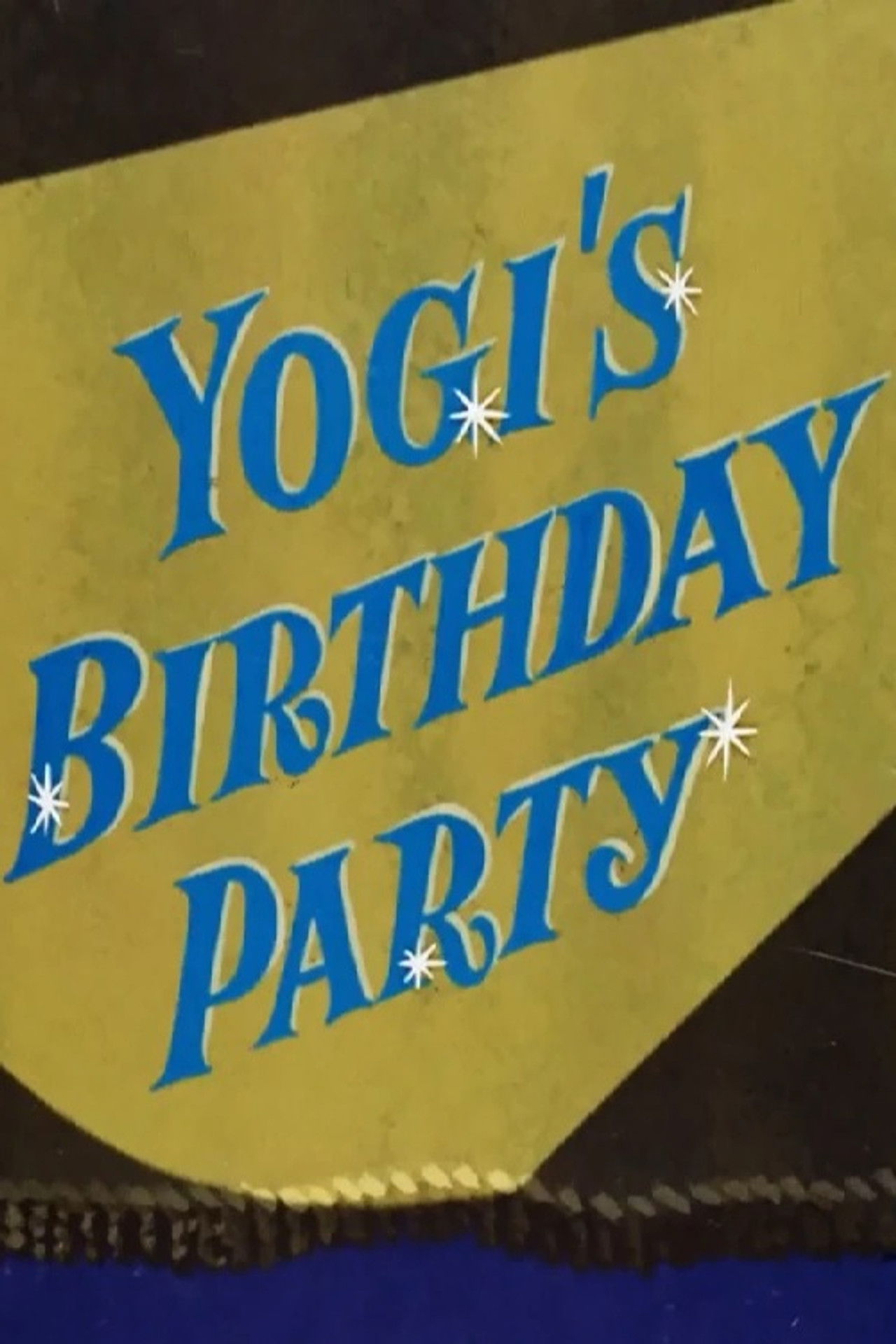 Yogi's Birthday Party Backdrop