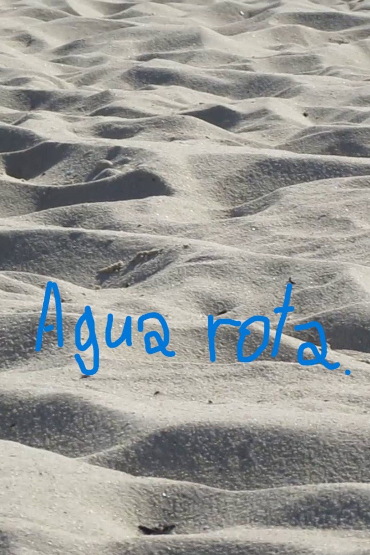 Agua rota