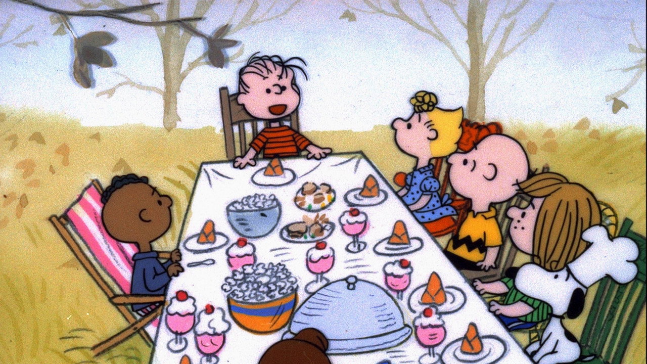 A Charlie Brown Thanksgiving background 16