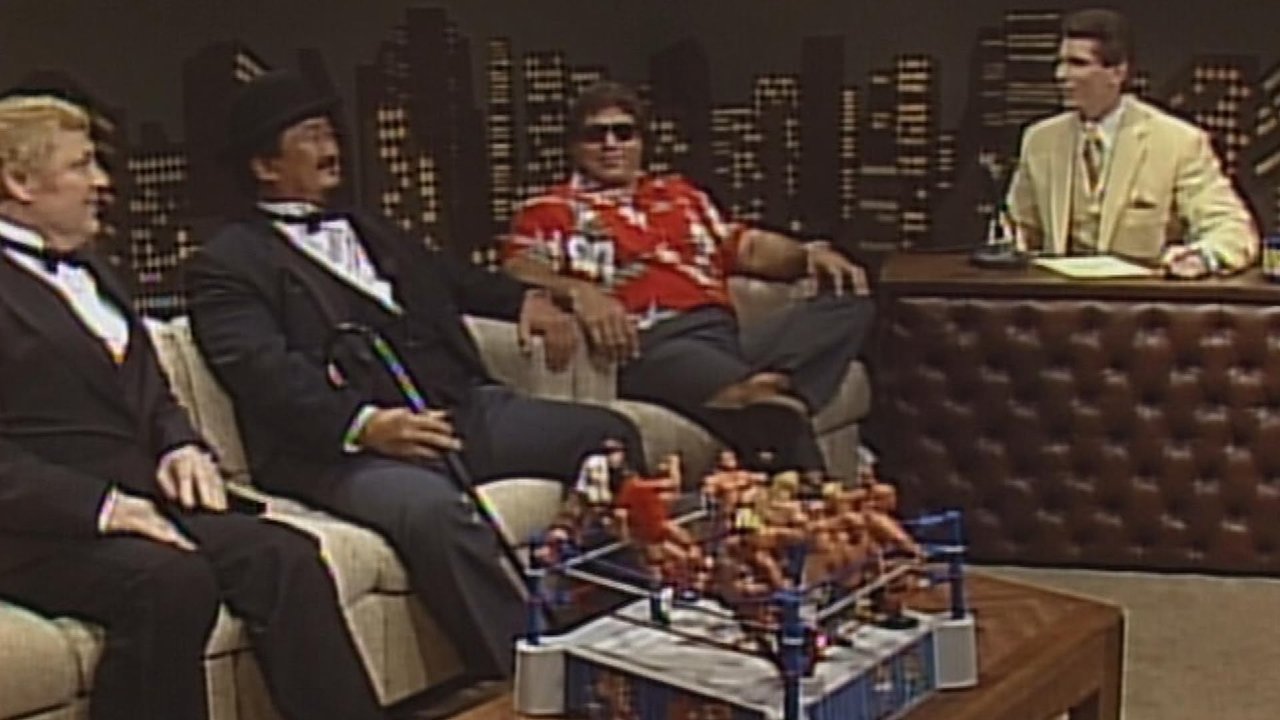 Manager Mayhem with Fuji, Blassie, and Hart