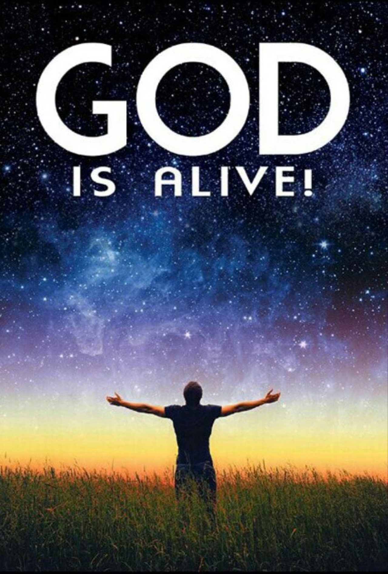 God Is Alive Backdrop