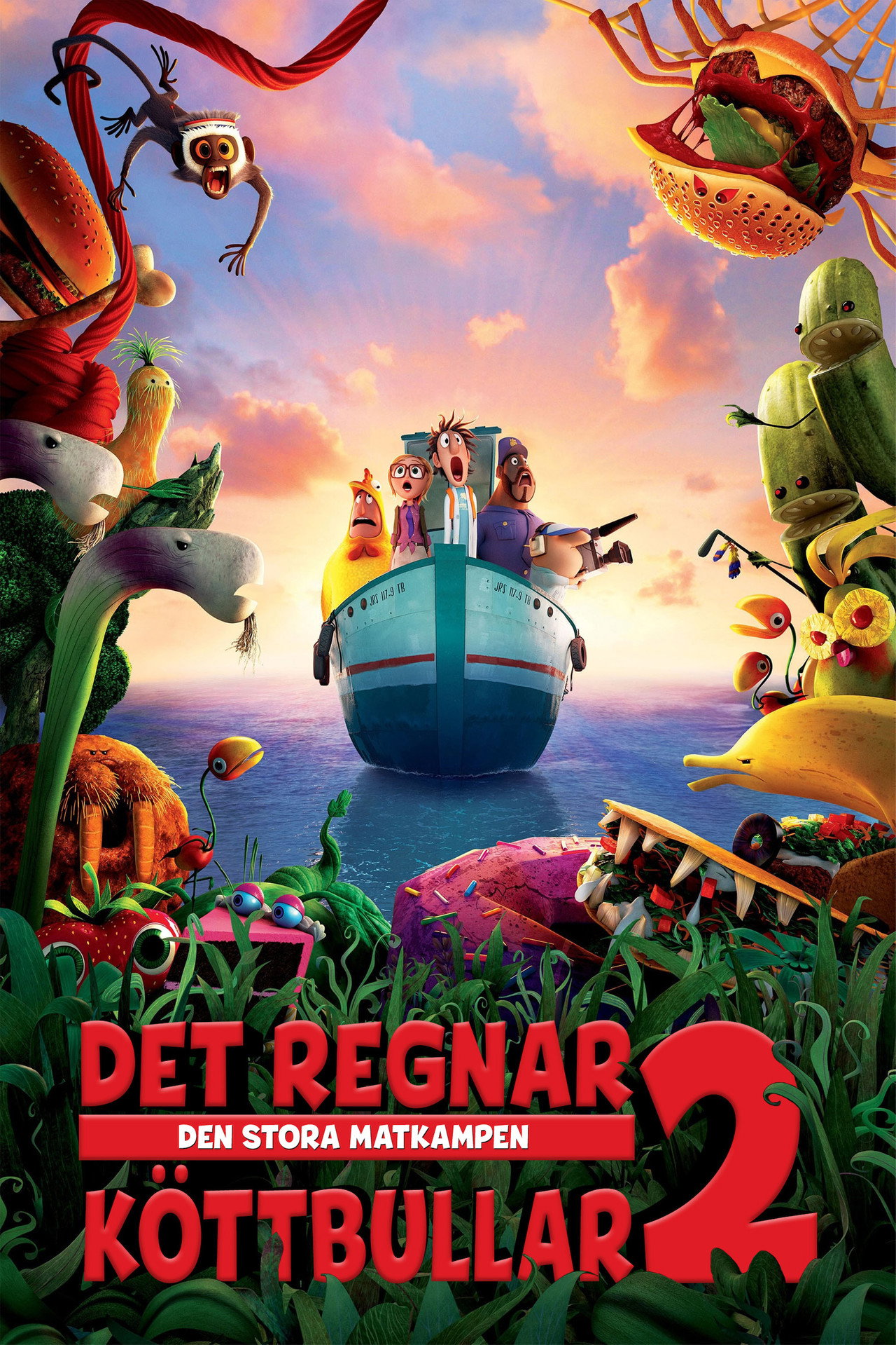 Det regnar köttbullar 2: Den stora matkampen filmaffisch