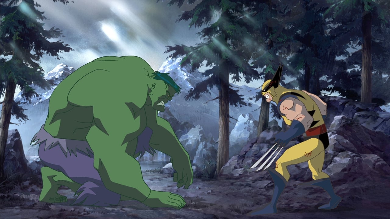 Scen från Hulk vs Thor / Hulk vs Wolverine
