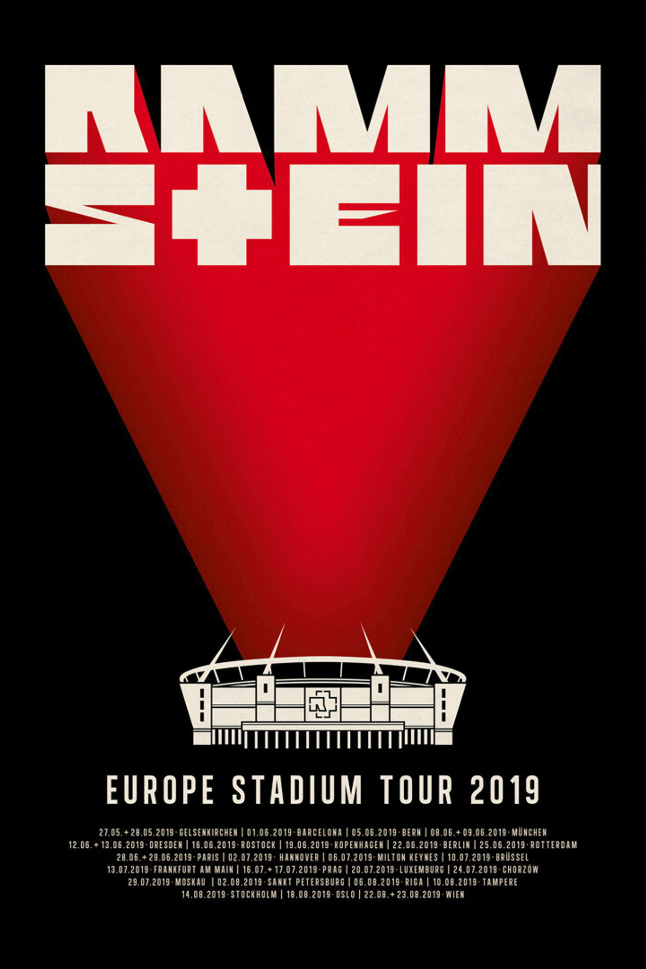 Rammstein Europe Stadium Tour 2019