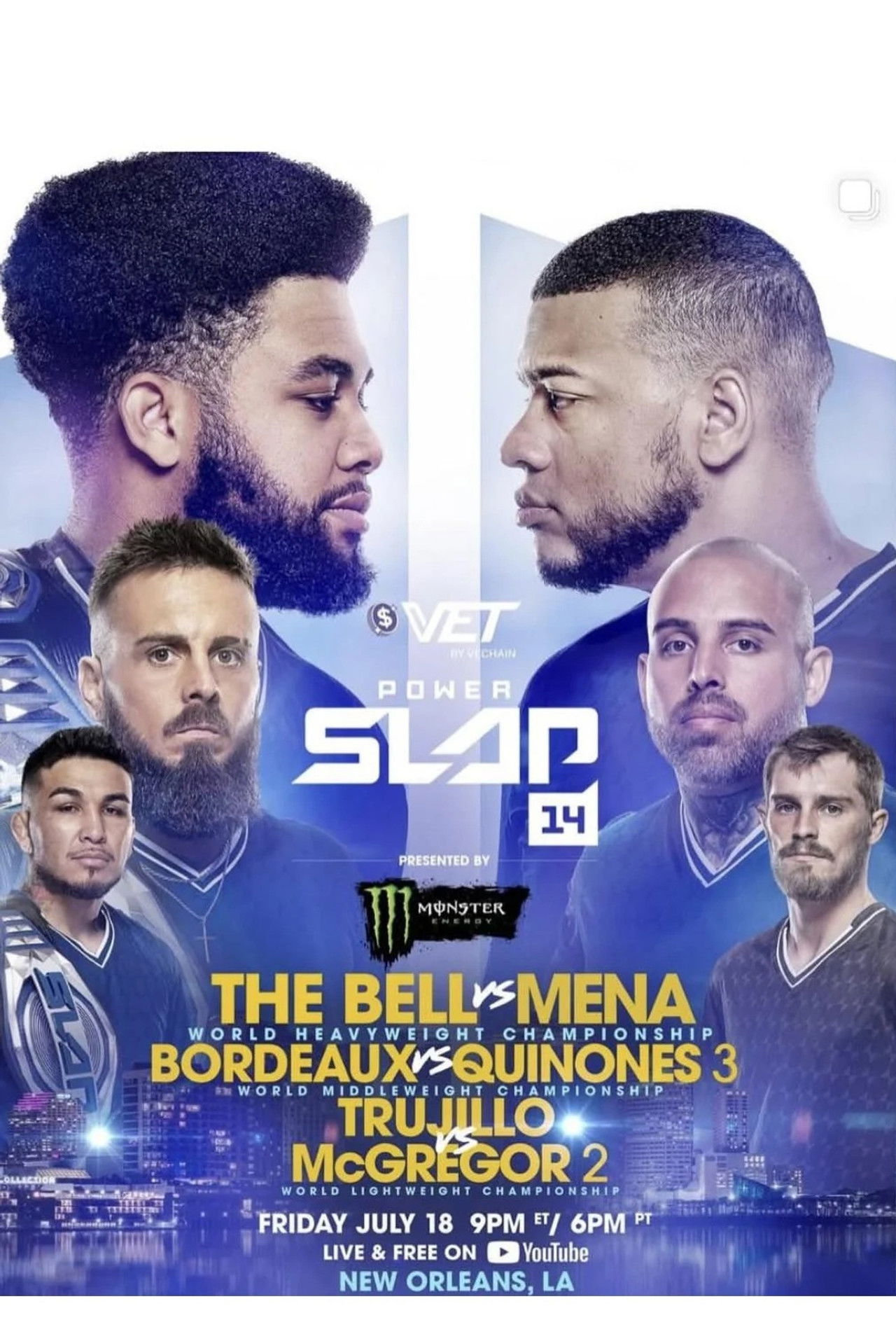 Power Slap 14: The Bell vs. Mena poster