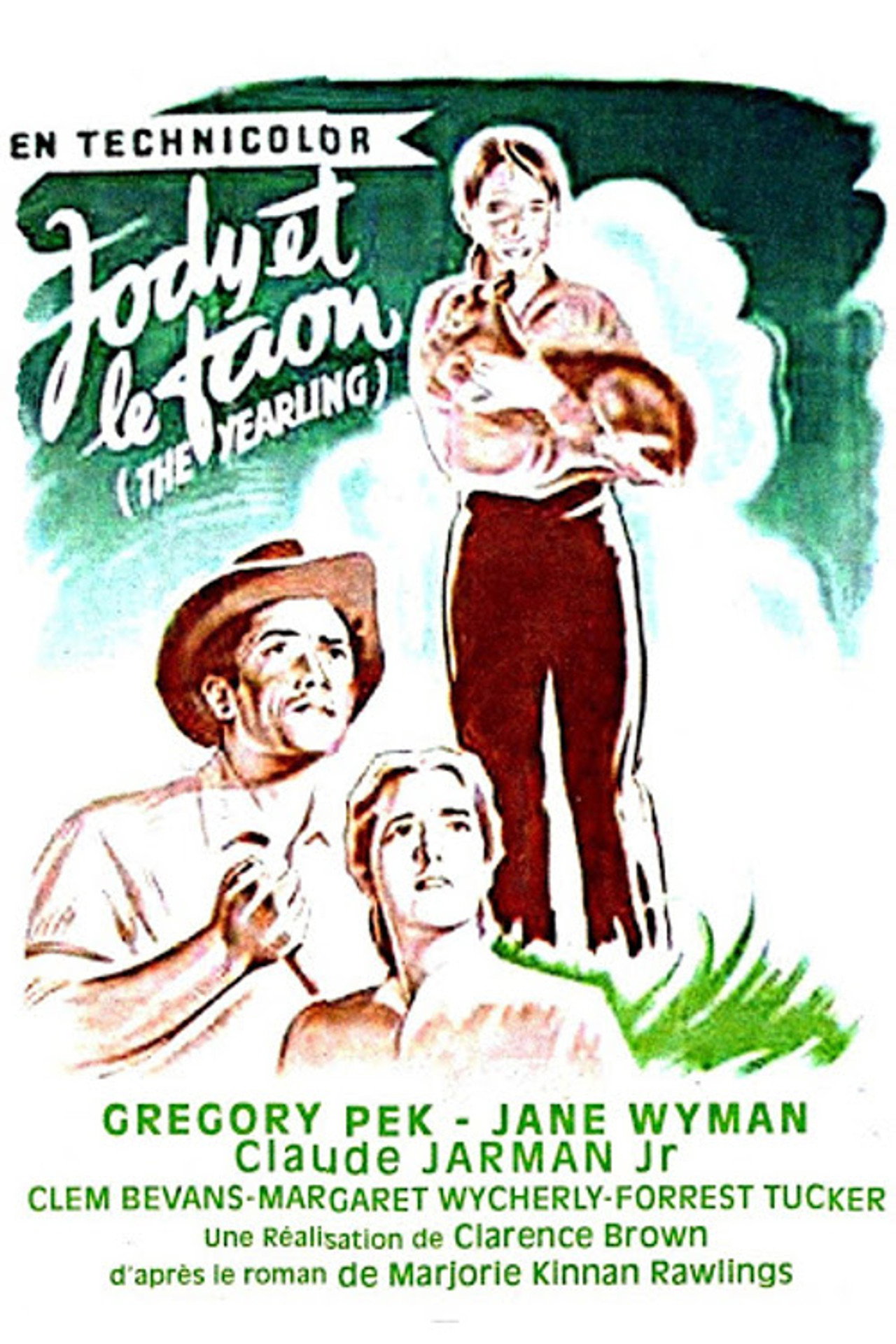 Jody et le faon poster