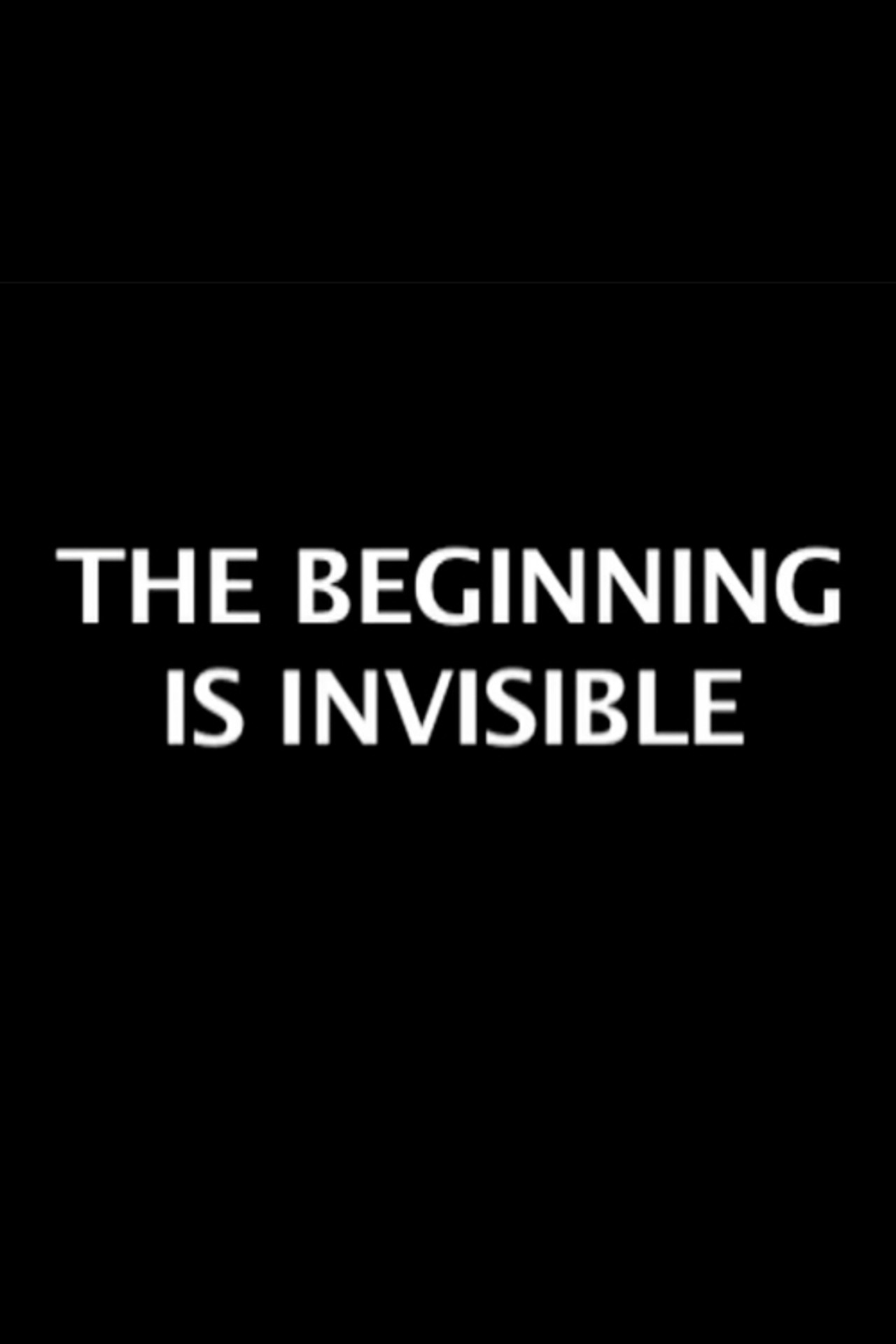 The Beginning is Invisible filmaffisch