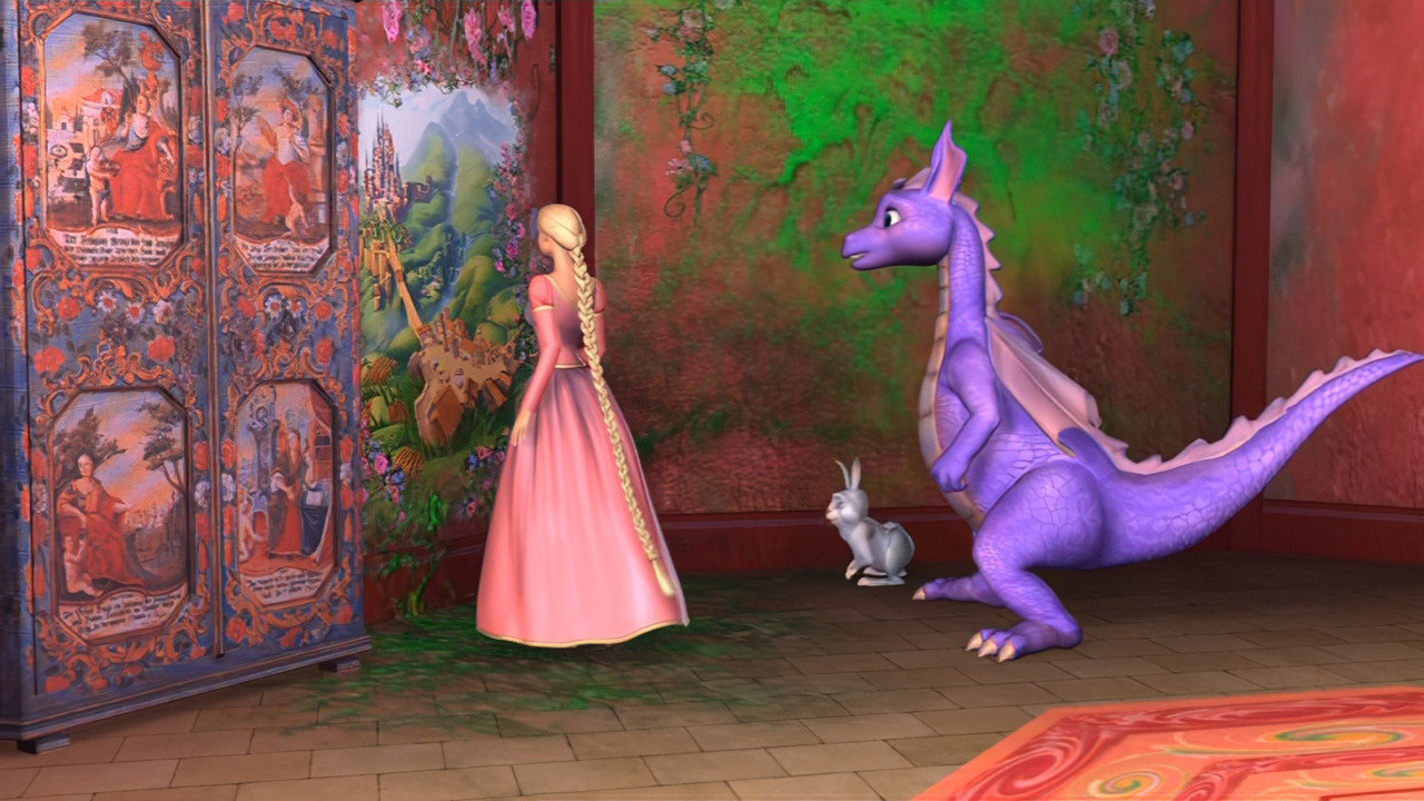 Barbie as Rapunzel background 55