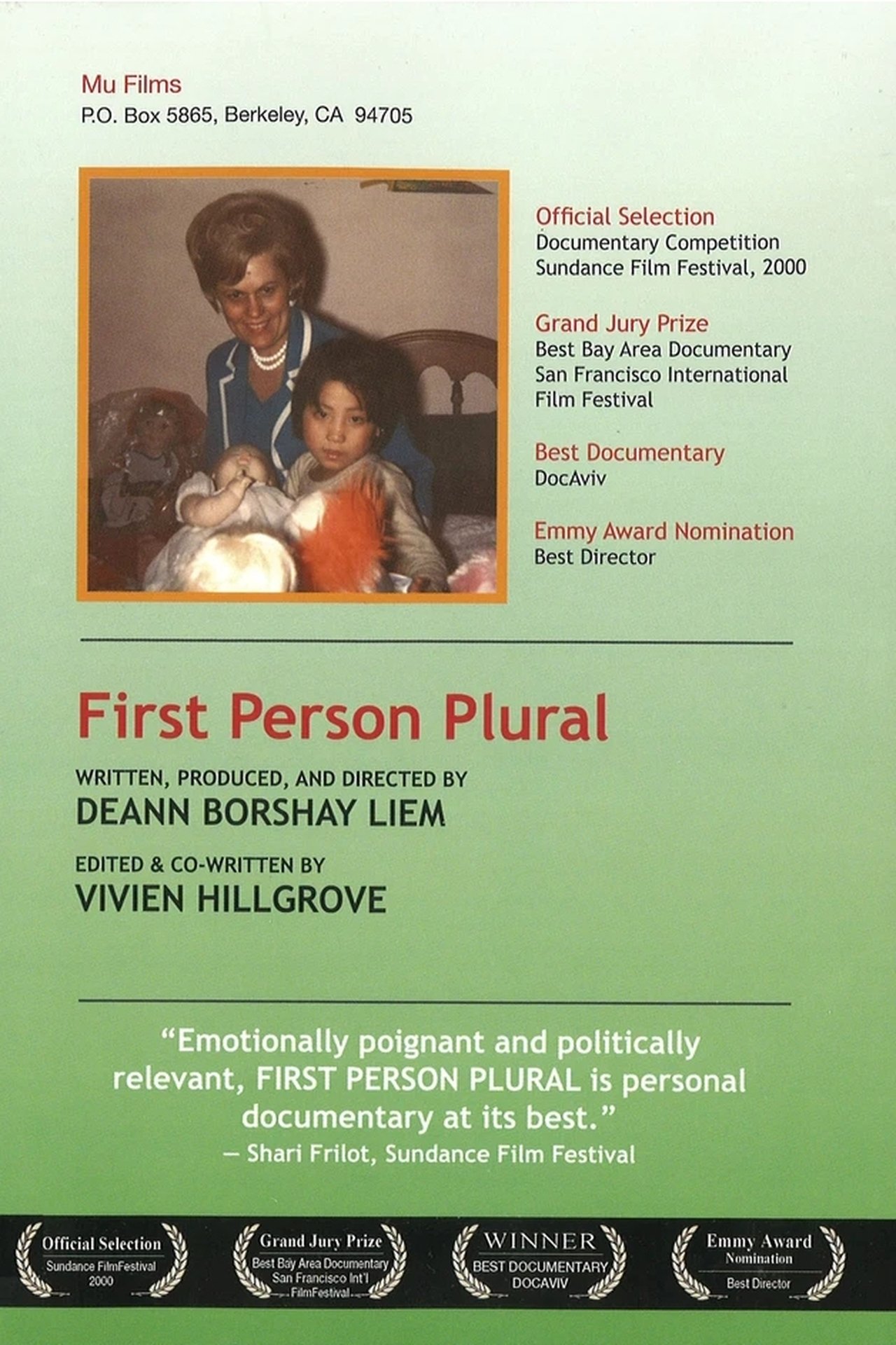 First Person Plural First Person Plural
