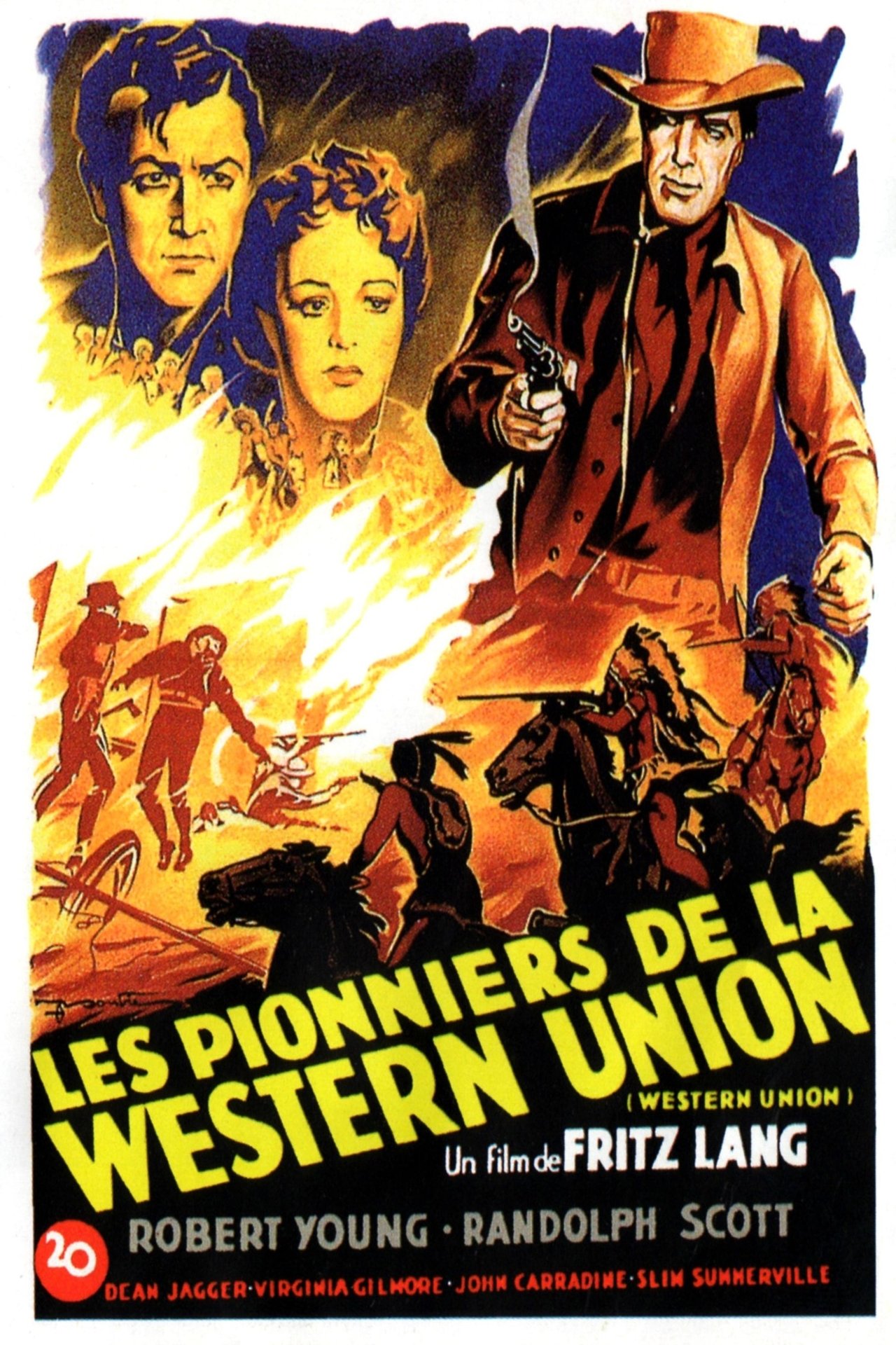 Les Pionniers de la Western Union poster