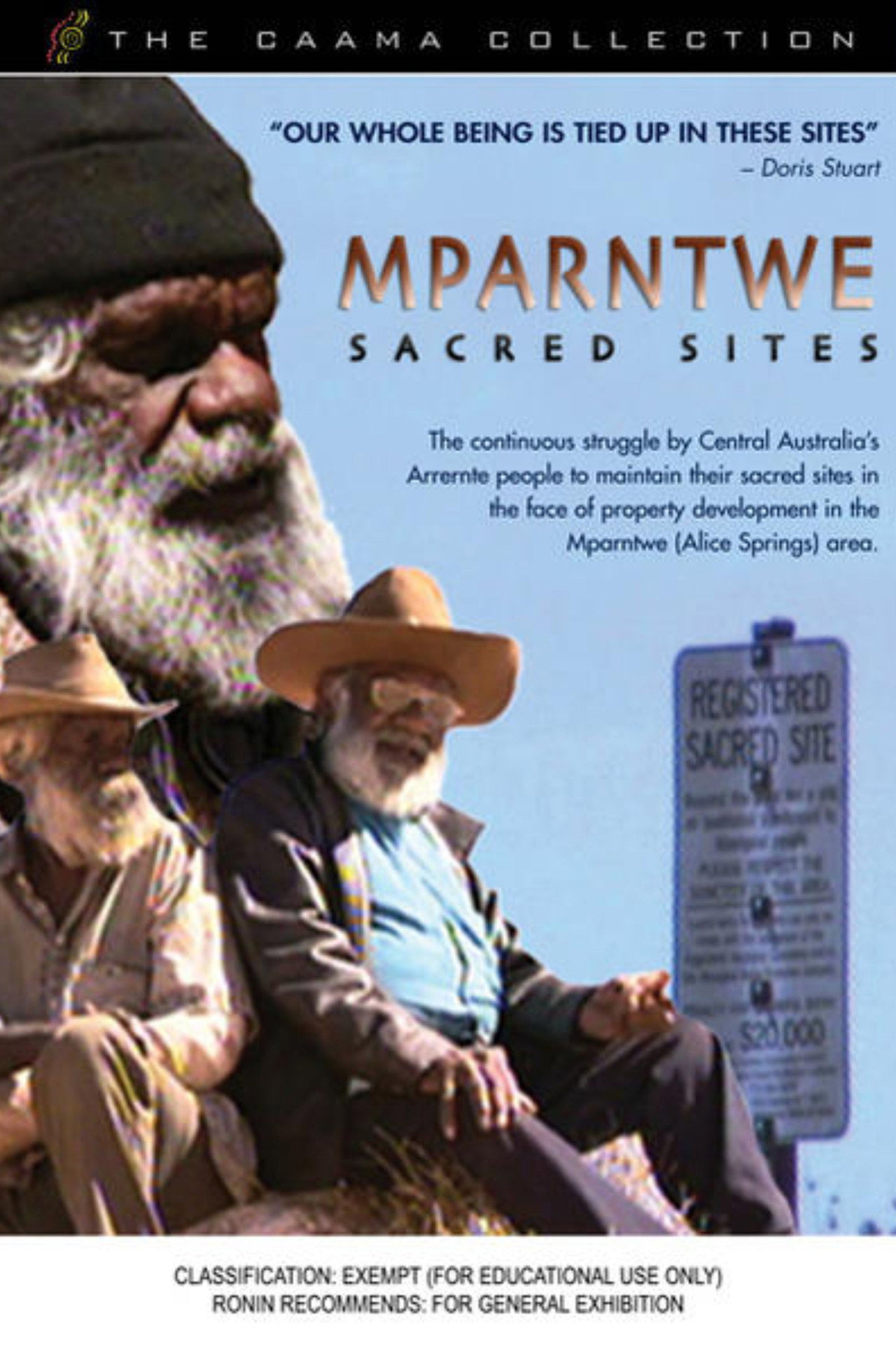 Mparntwe Sacred Sites filmaffisch