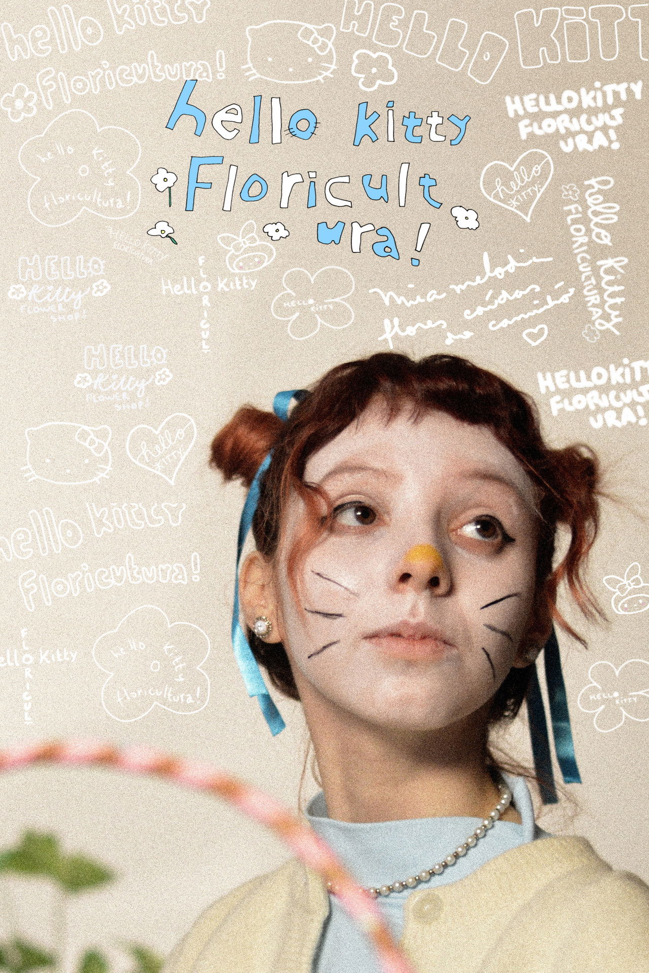 Helo Kitty Flowershop! Backdrop