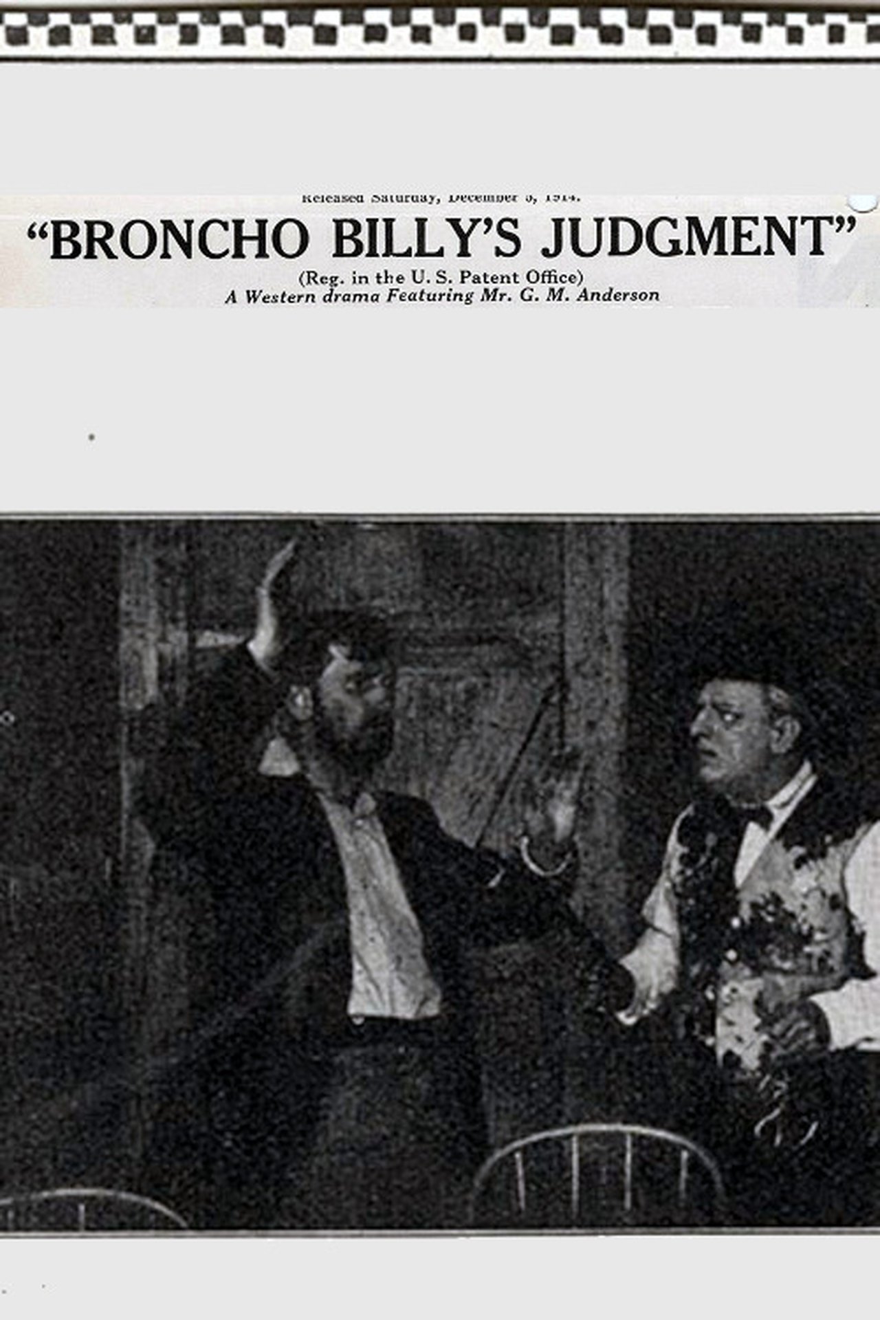 Broncho Billy's Judgment 1914