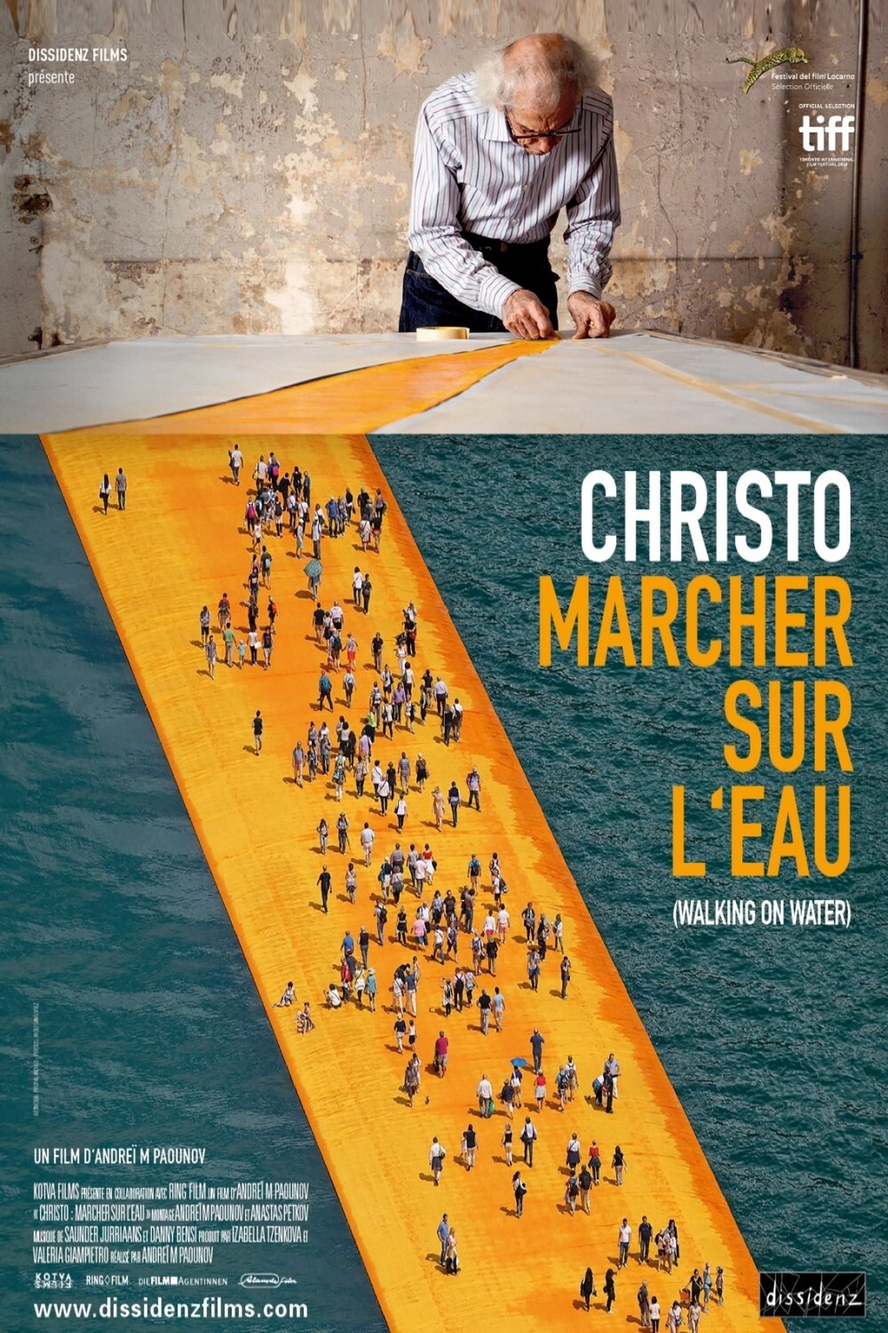 Christo : Marcher sur l'eau poster
