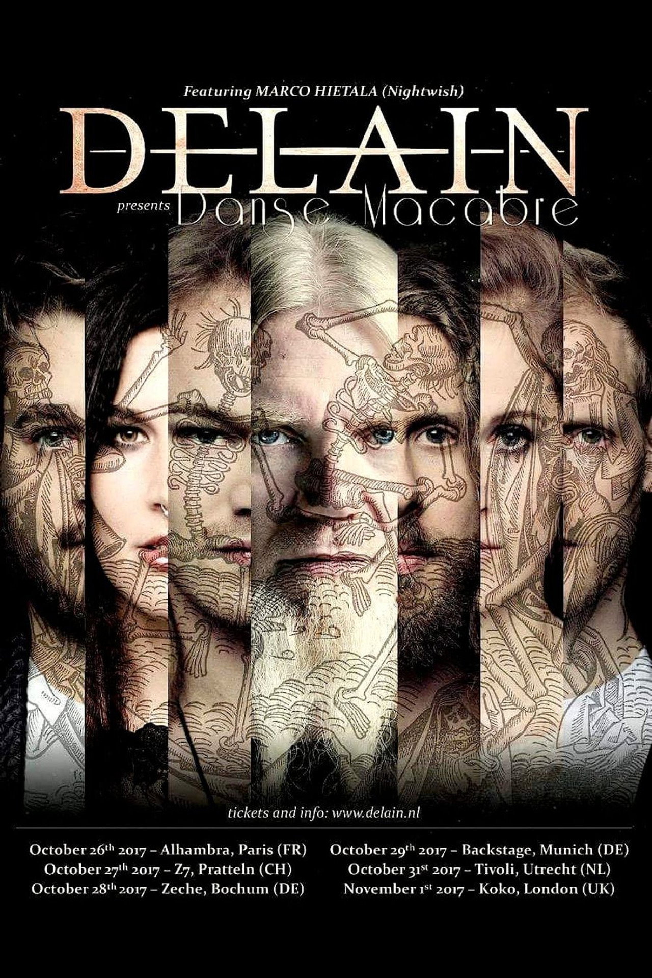 Delain - Danse Macabre live at TivoliVredenburg filmaffisch
