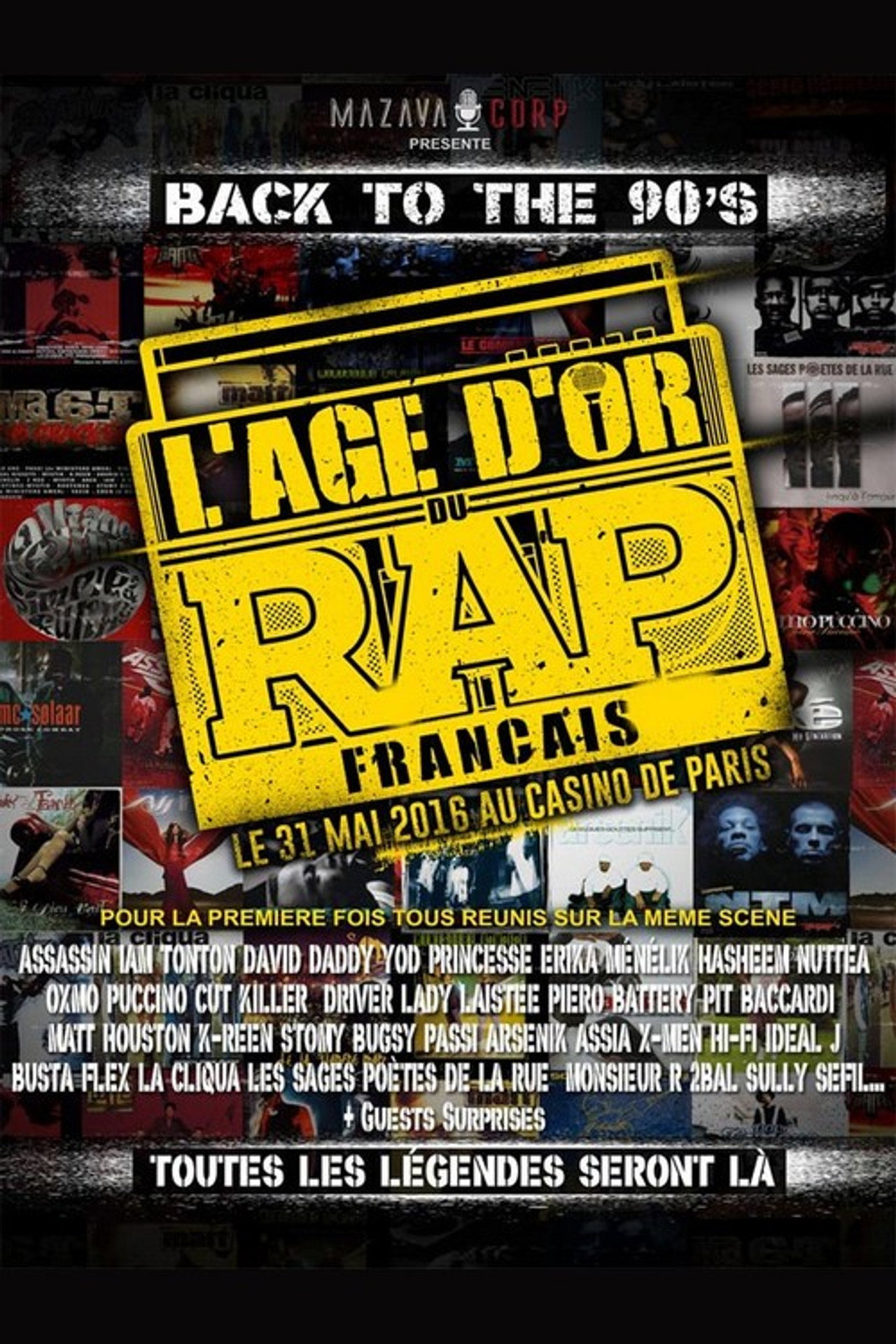 L'Âge d'Or du rap français filmaffisch