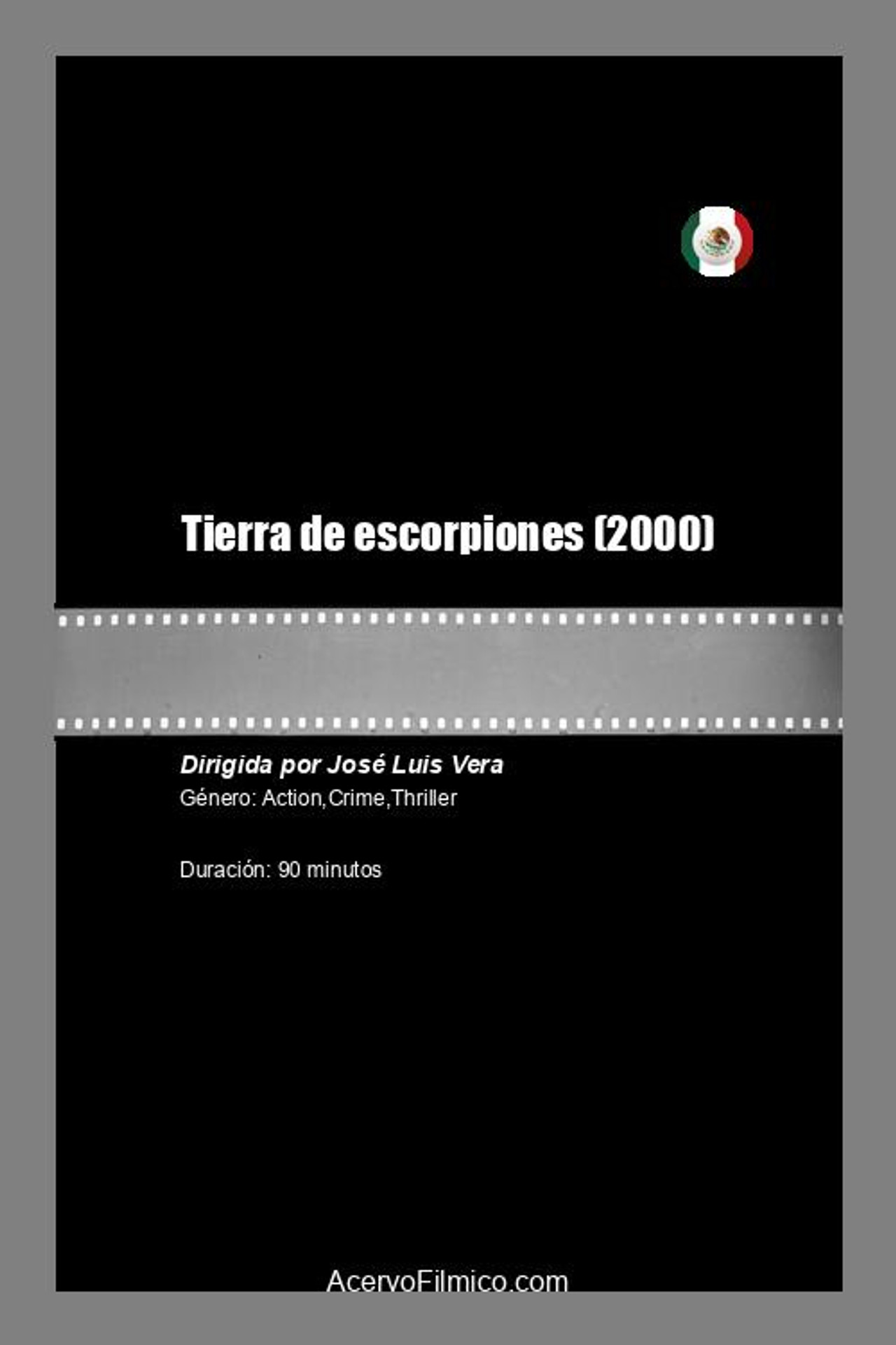 Tierra de escorpiones filmaffisch