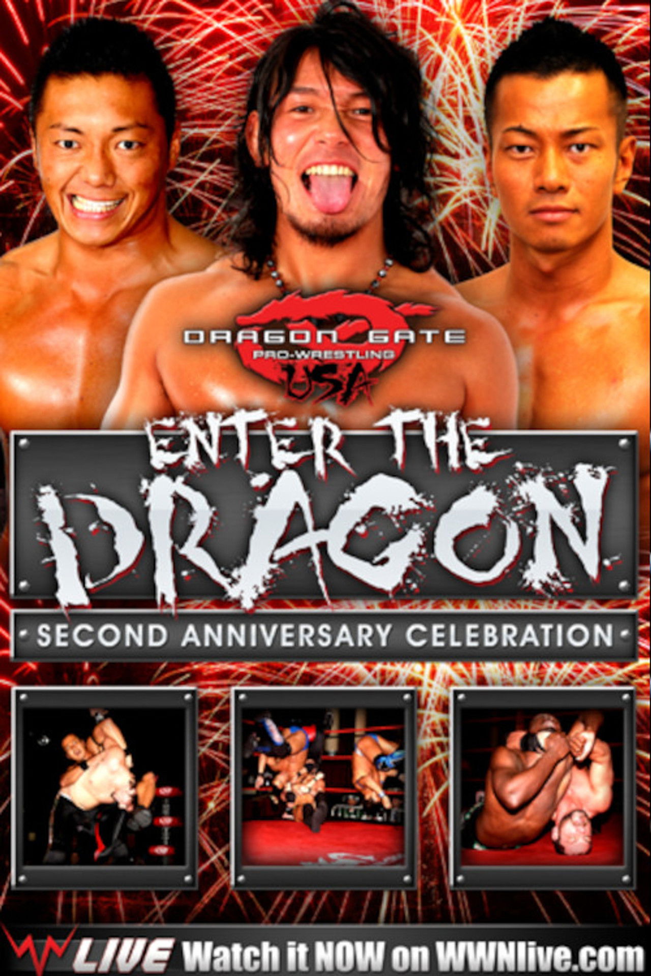 Dragon Gate USA Enter The Dragon 2011: Second Anniversary Celebration Backdrop