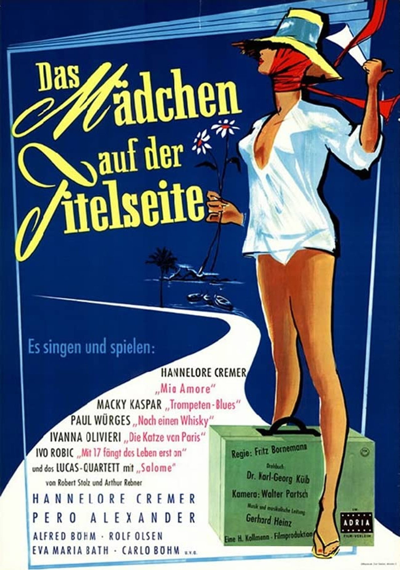 Das Mädchen auf der Titelseite Backdrop