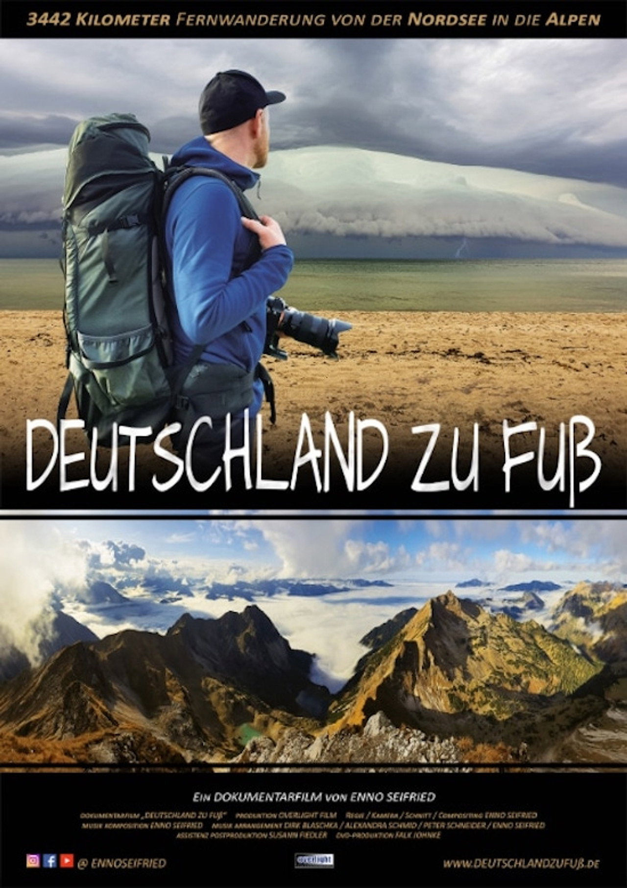 Deutschland zu Fuß - 3442 KM von der Nordsee in die Alpen Backdrop