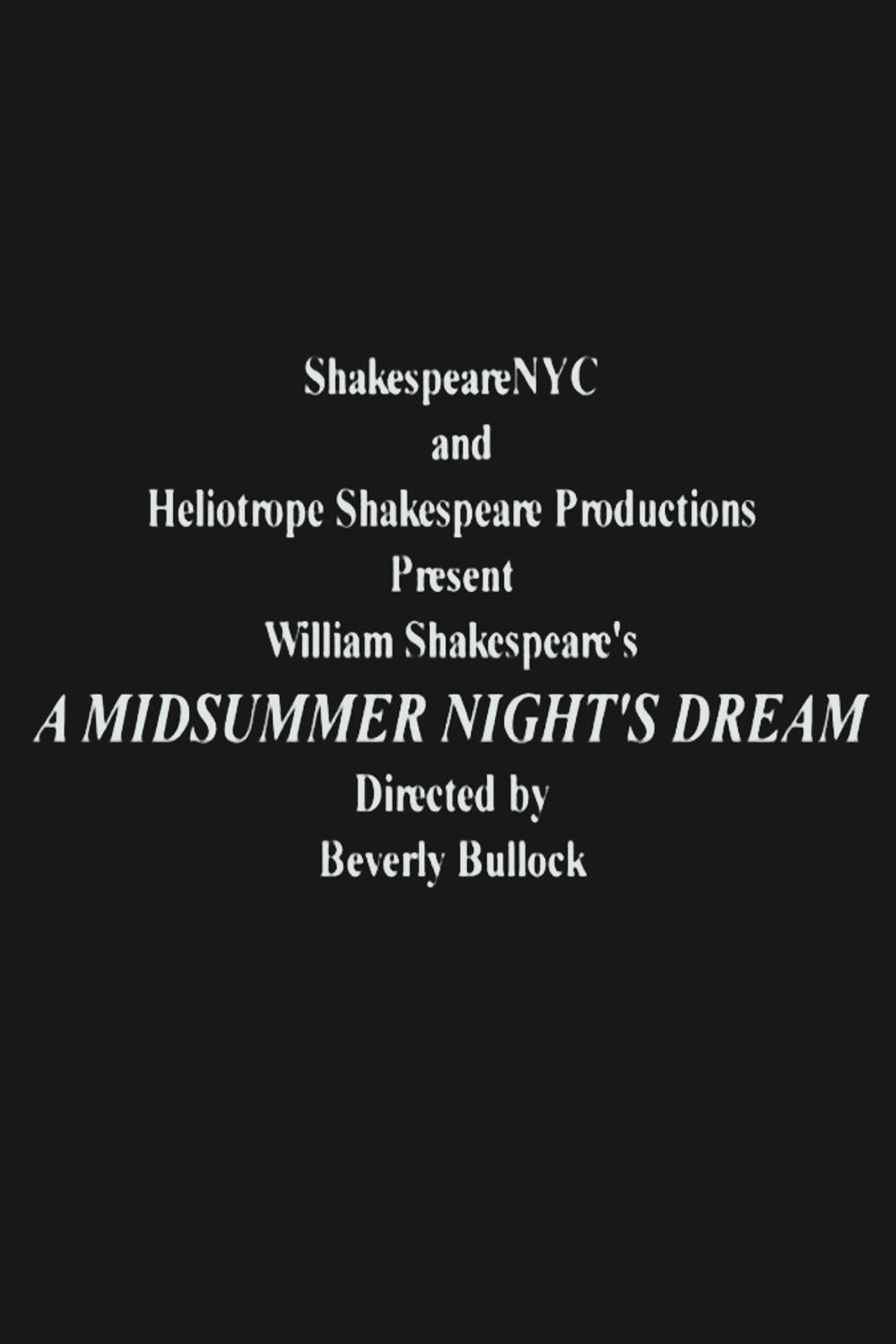 A Midsummer Night's Dream Backdrop