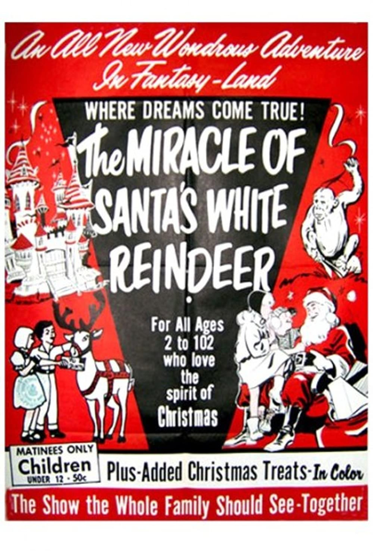 The Miracle of the White Reindeer Backdrop