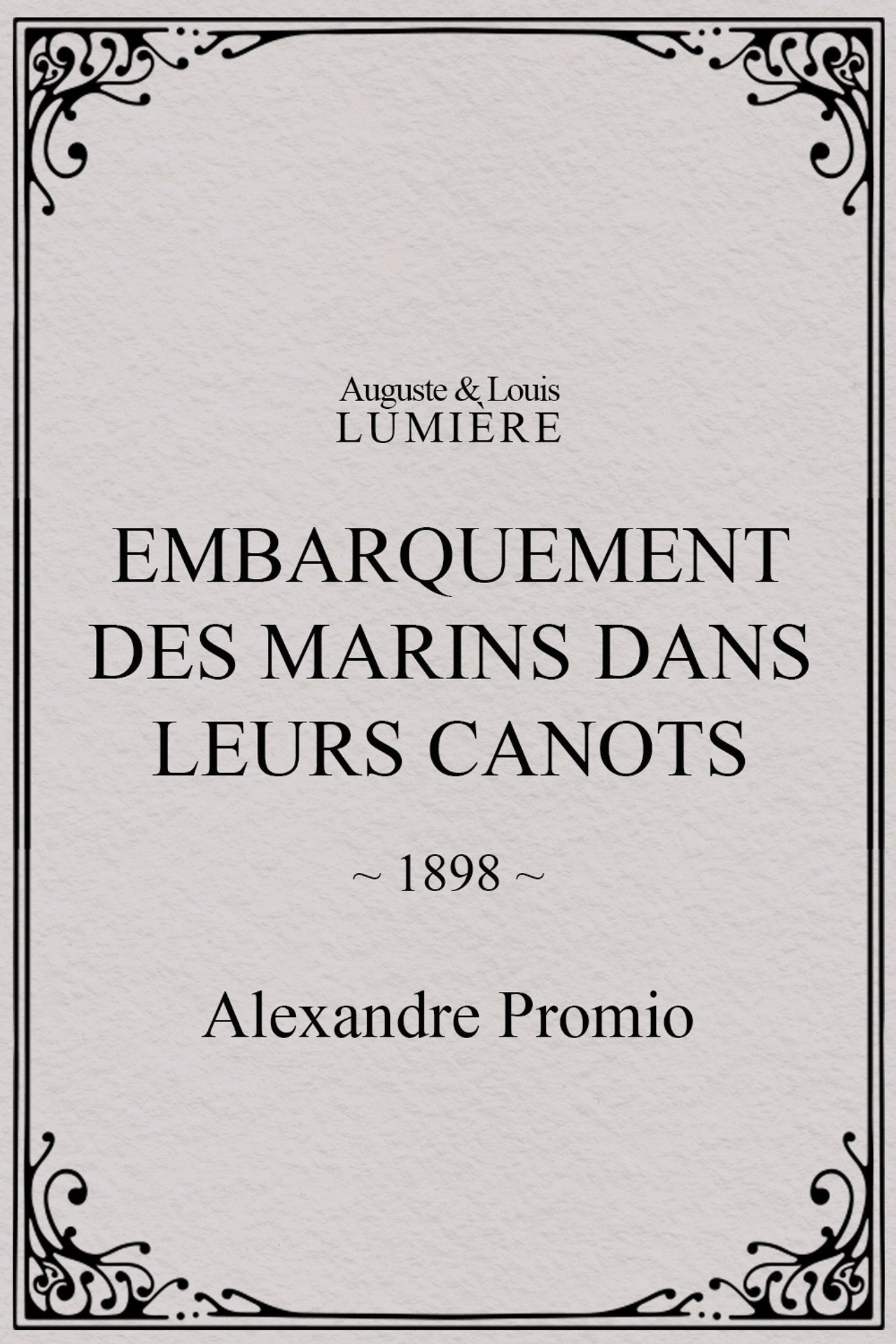 Embarquement des marins dans leurs canots