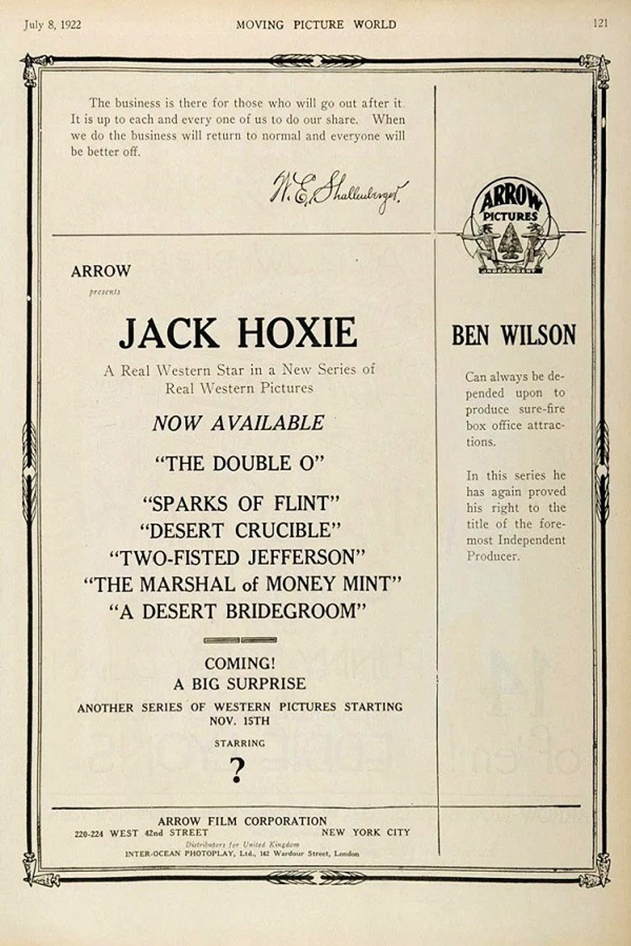 The Marshal of Moneymint Backdrop