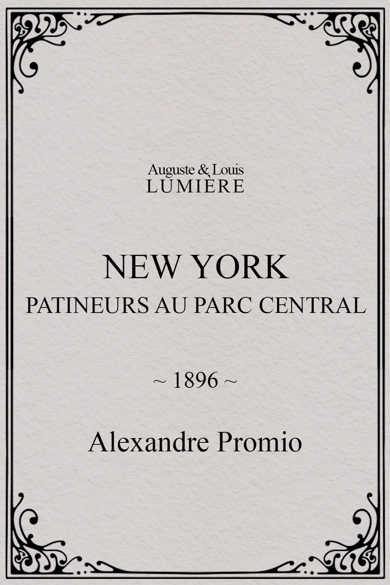 New York, patineurs au Parc central