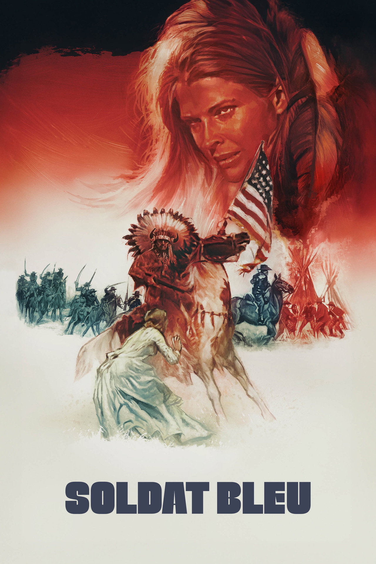 Soldat bleu poster