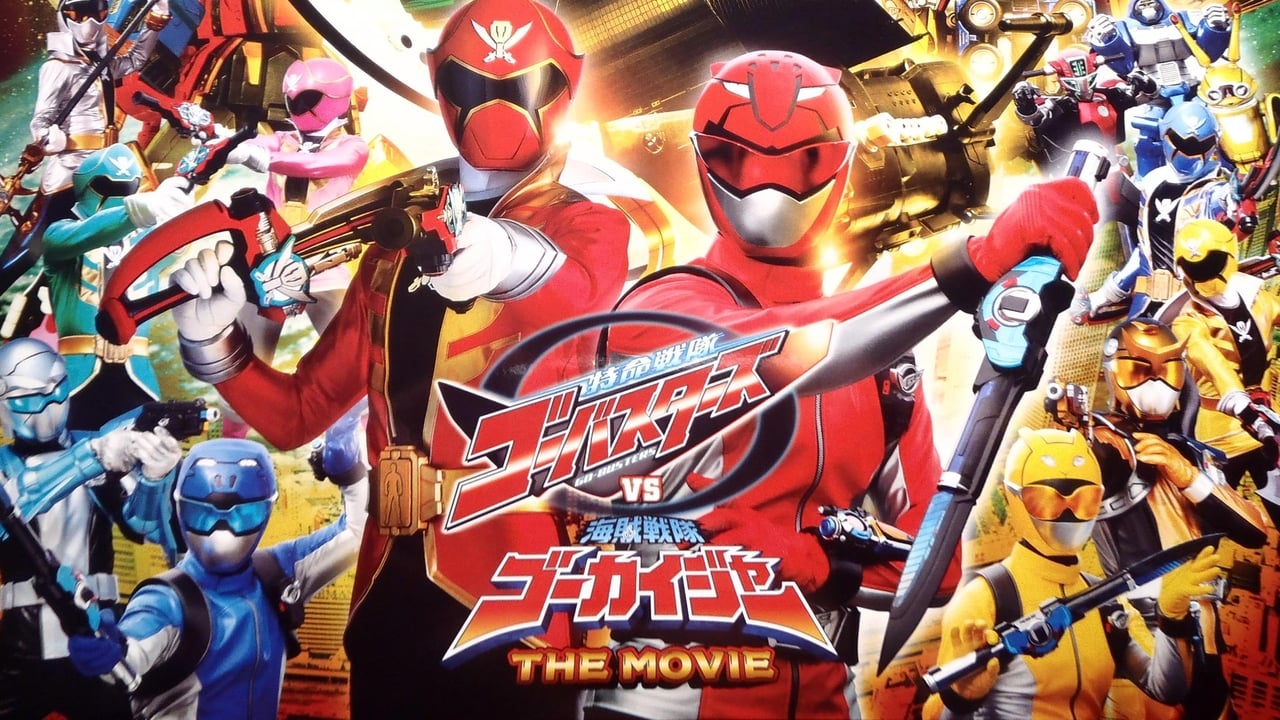 Scen från Tokumei Sentai Go-Busters vs. Kaizoku Sentai Gokaiger: The Movie