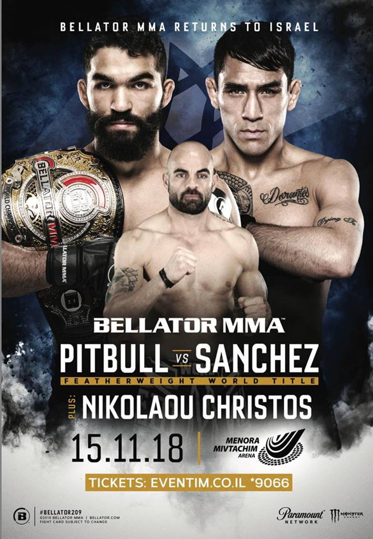Bellator 209: Pitbull vs. Sanchez Backdrop