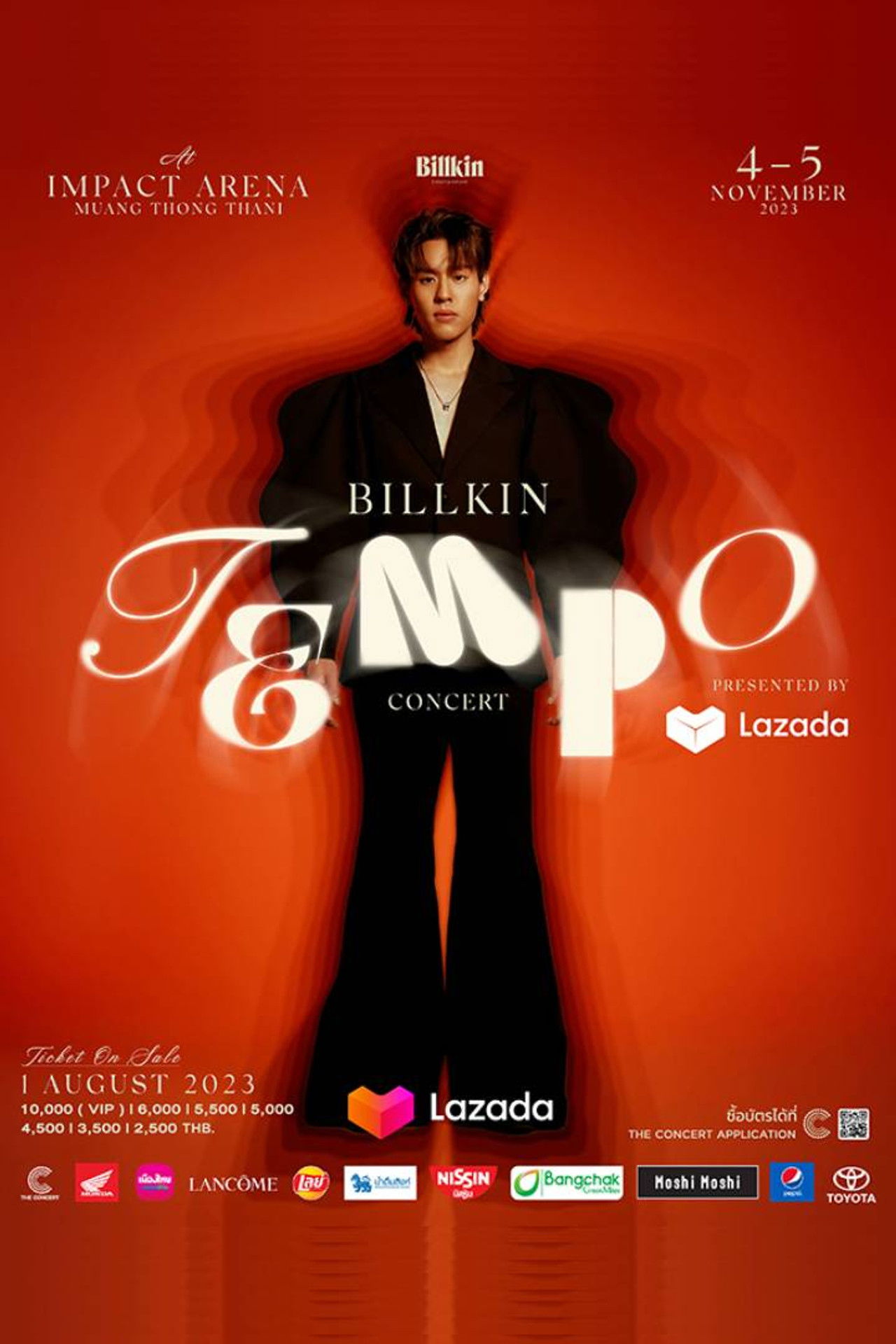 Billkin Tempo Concert Presented by Lazada Backdrop