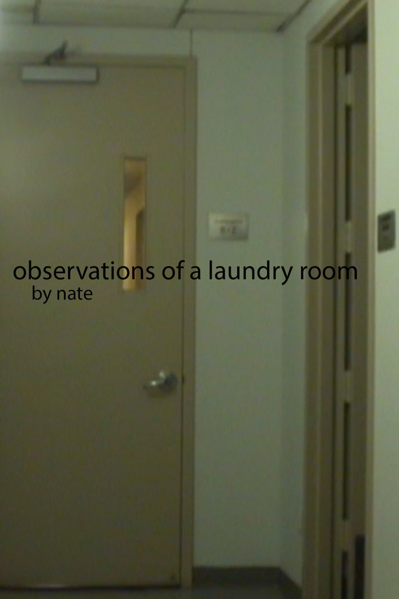 Observations of a laundry room filmaffisch