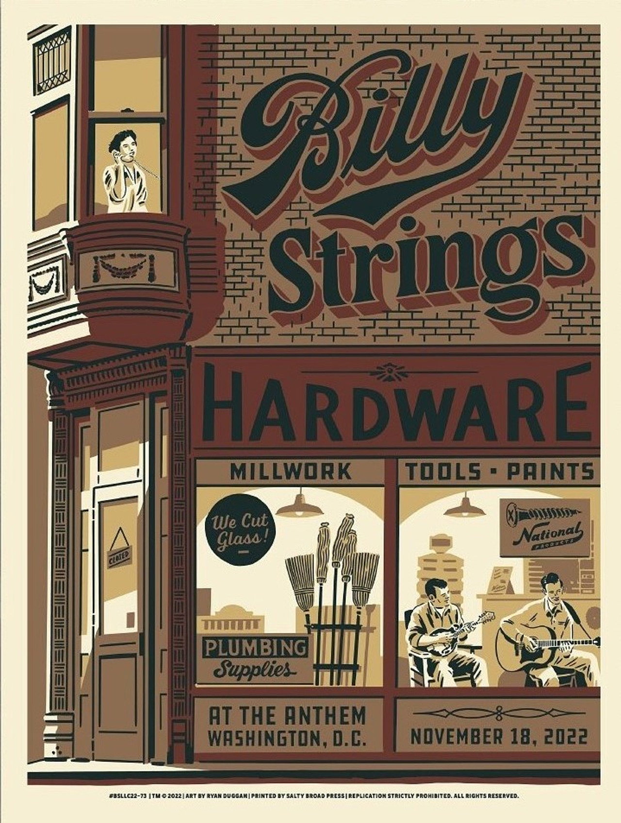 Billy Strings | 2022.11.18 — The Anthem - Washington, DC filmaffisch