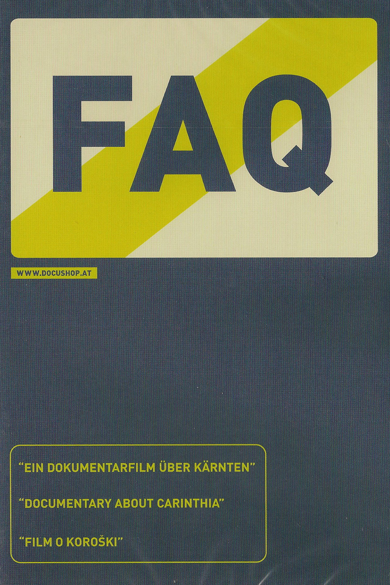 FAQ - Frequently Asked Questions filmaffisch