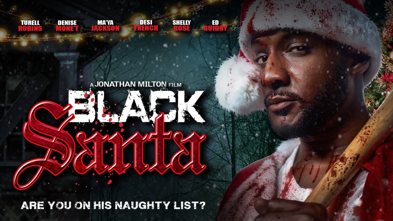 Black Santa background