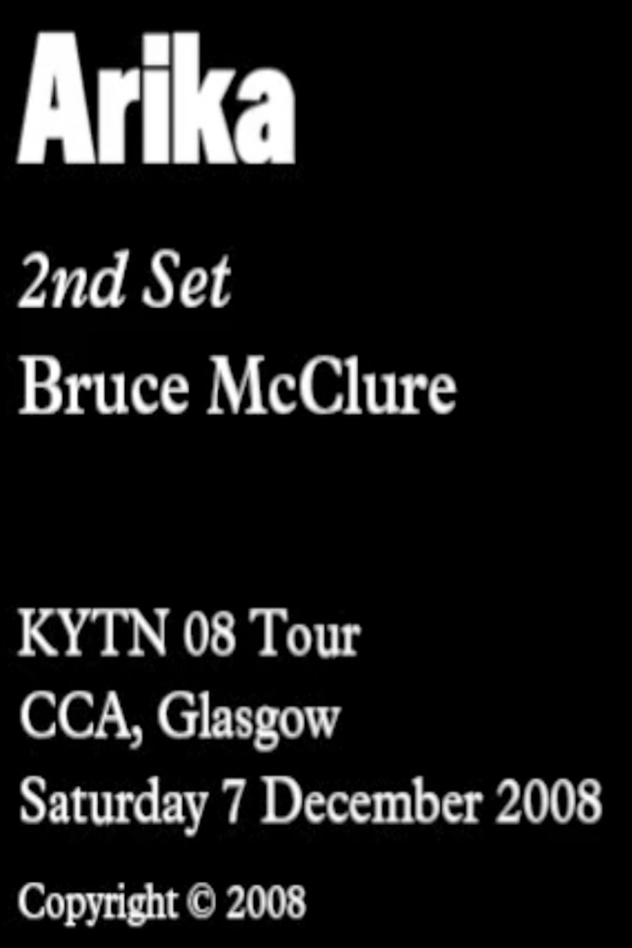 Bruce McClure at Kill Your Timid Notion Festival - 2nd Set filmaffisch