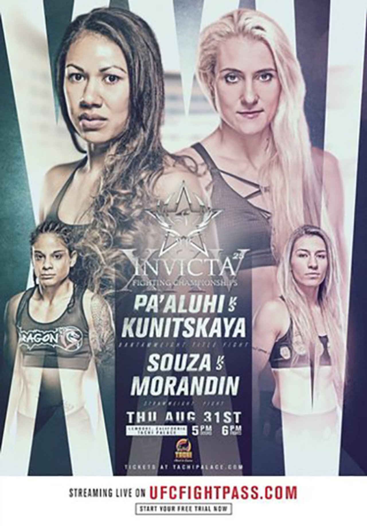 Invicta FC 25: Kunitskaya vs. Pa'aluhi filmaffisch