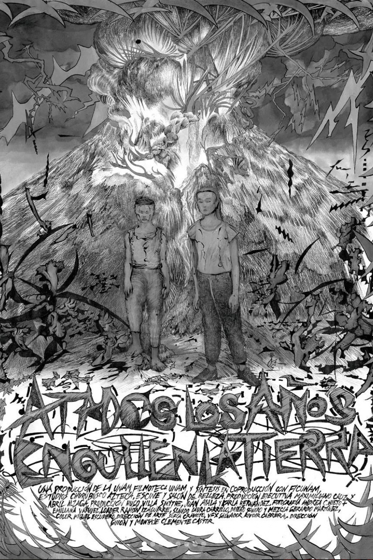 Atados los años engullen la tierra filmaffisch