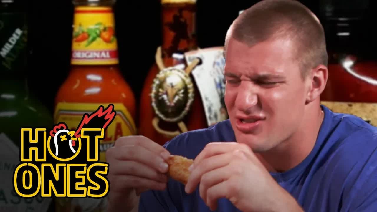 Hot Ones - Season 2 Episode 16 : Rob Gronkowski Gets Blindsided by Spicy Wings