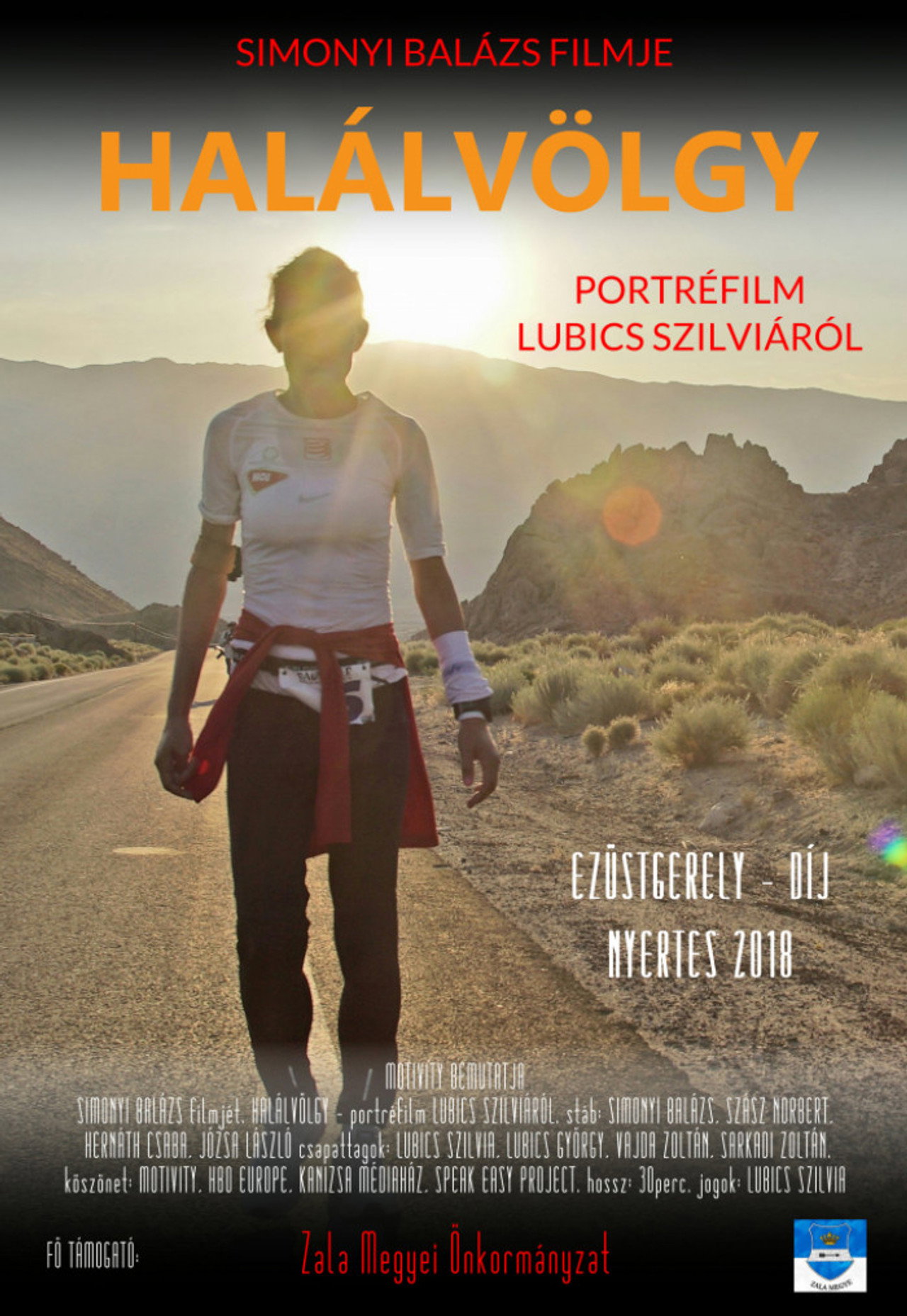 Halálvölgy - Portréfilm Lubics Szilviáról filmaffisch