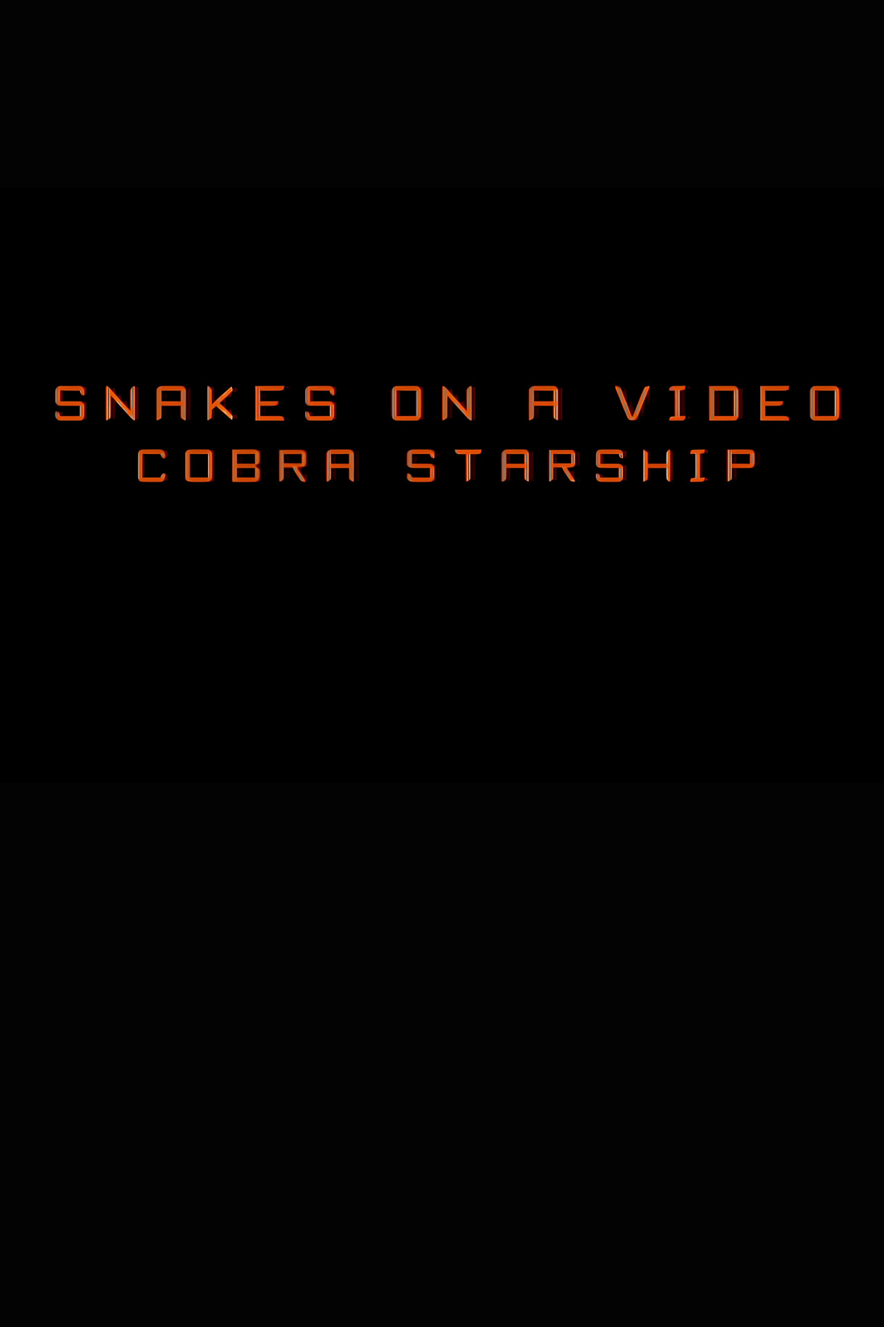 Snakes on a Video: Cobra Starship Backdrop