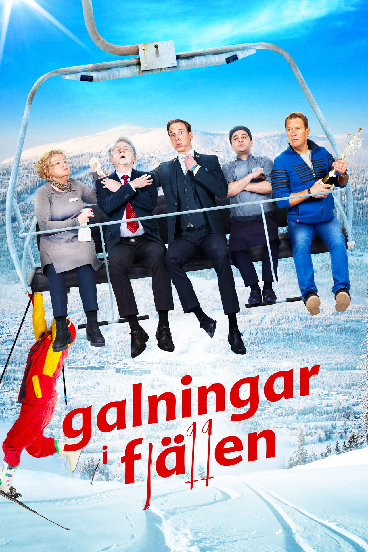 Galningar i fjällen filmaffisch