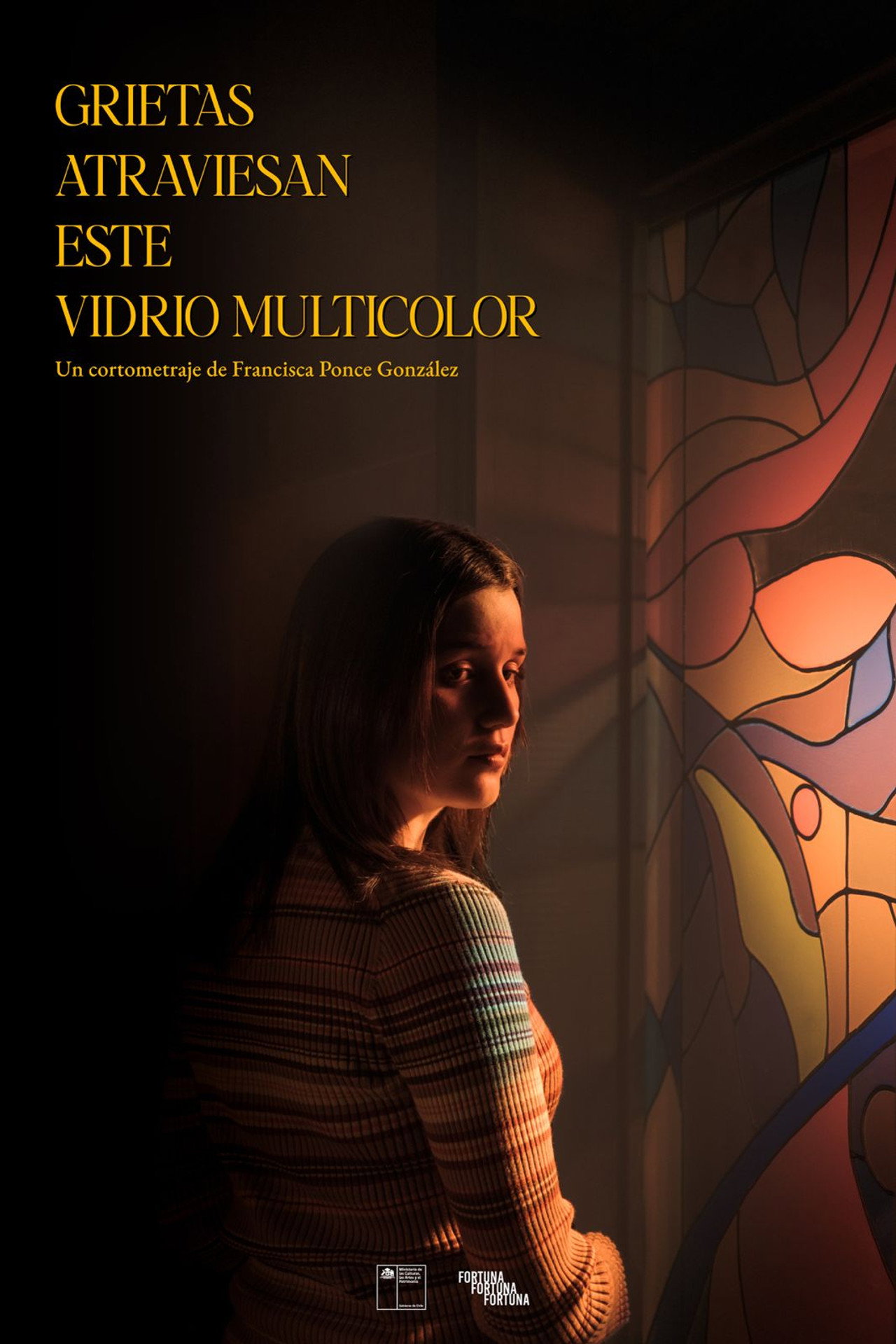 Grietas atraviesan este vidrio multicolor filmaffisch