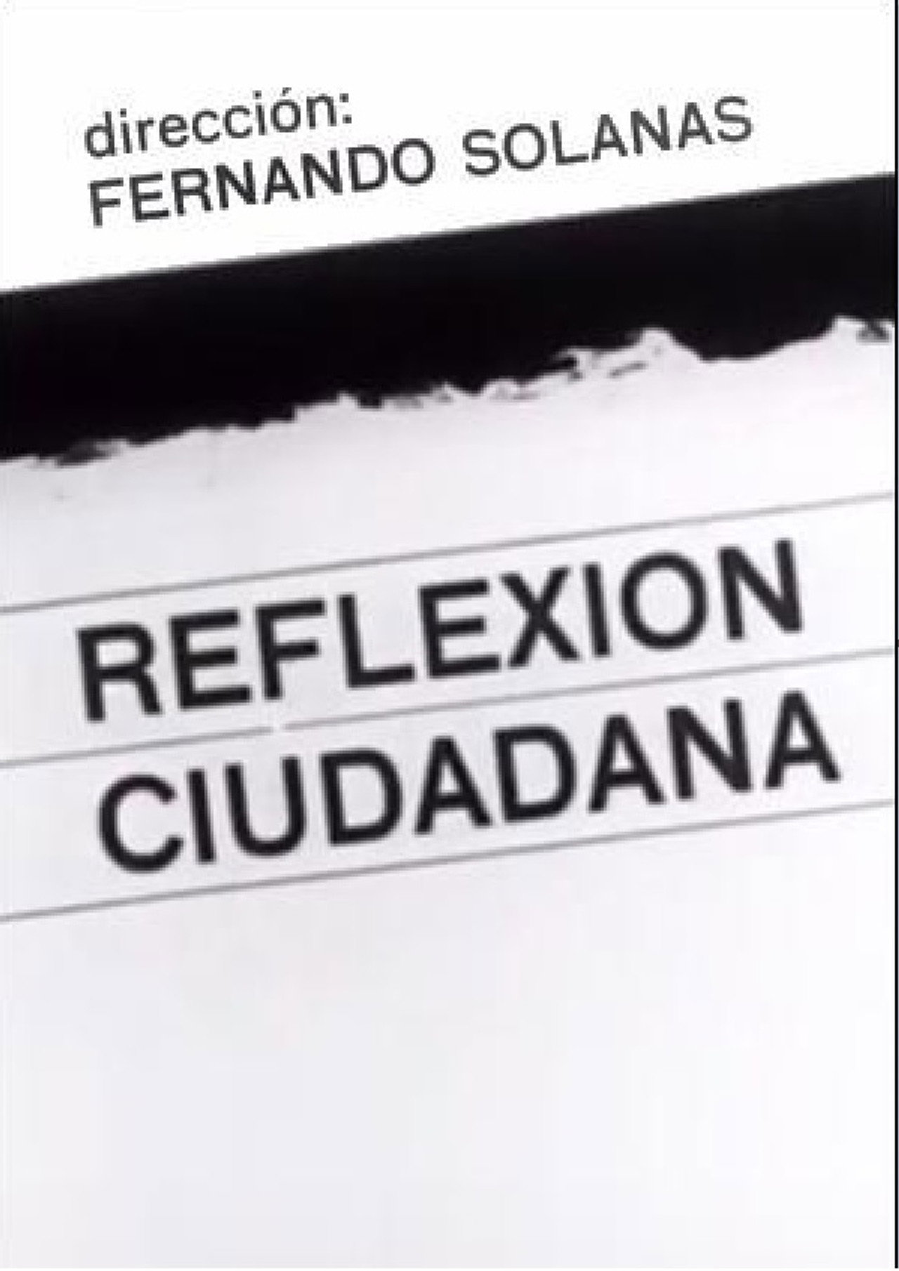 Reflexión ciudadana filmaffisch