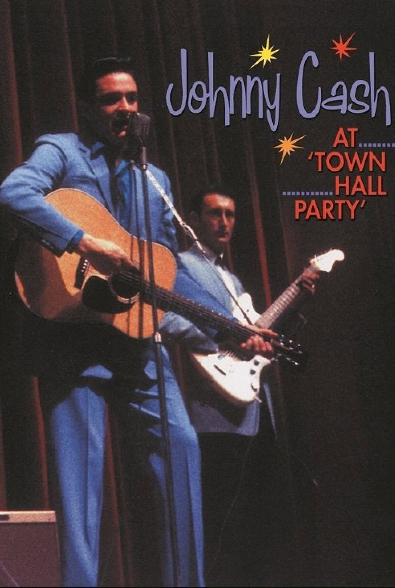 Johnny Cash at Town Hall Party 1958-1959 Backdrop