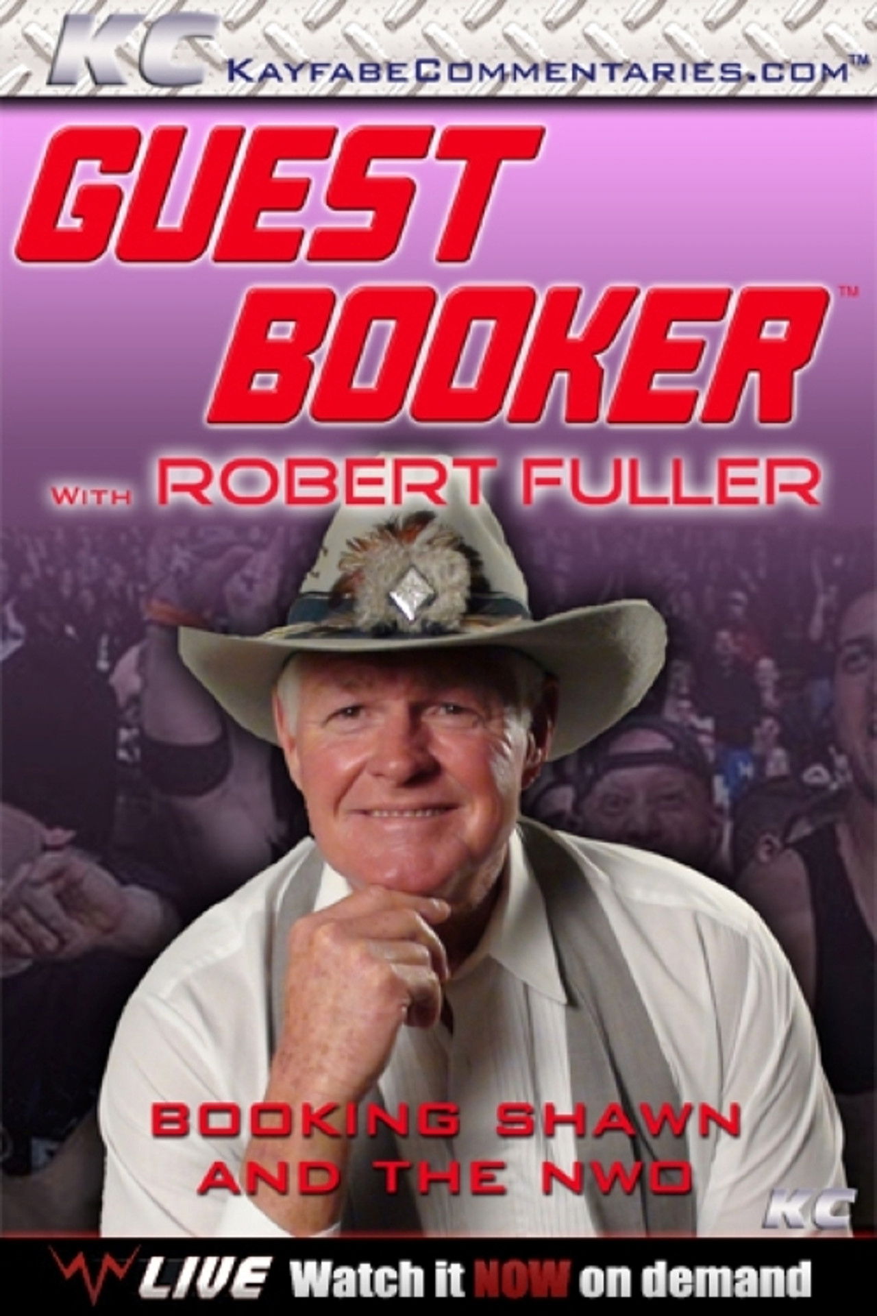 Guest Booker with Robert Fuller Backdrop