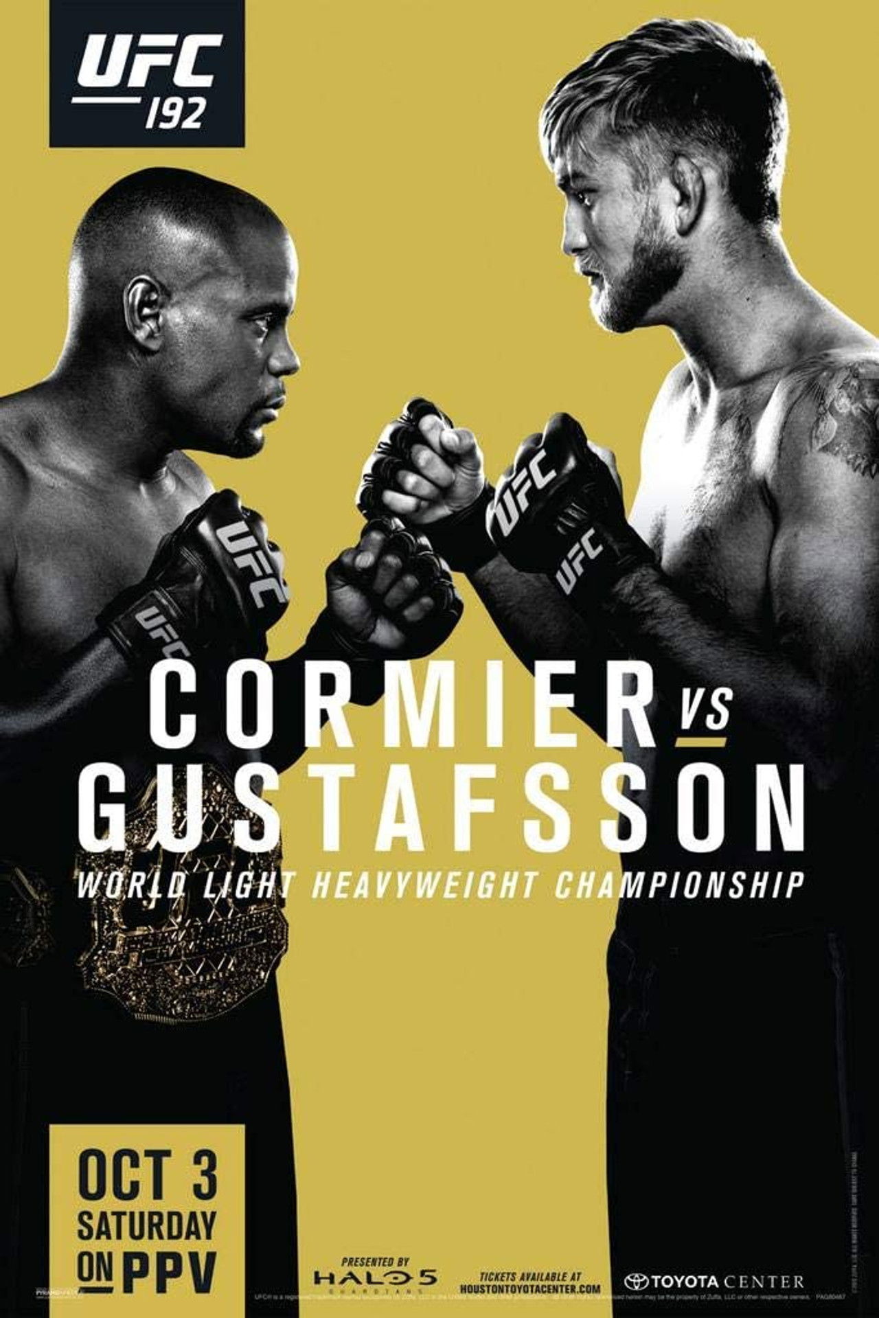 UFC 192: Cormier vs. Gustafsson Backdrop