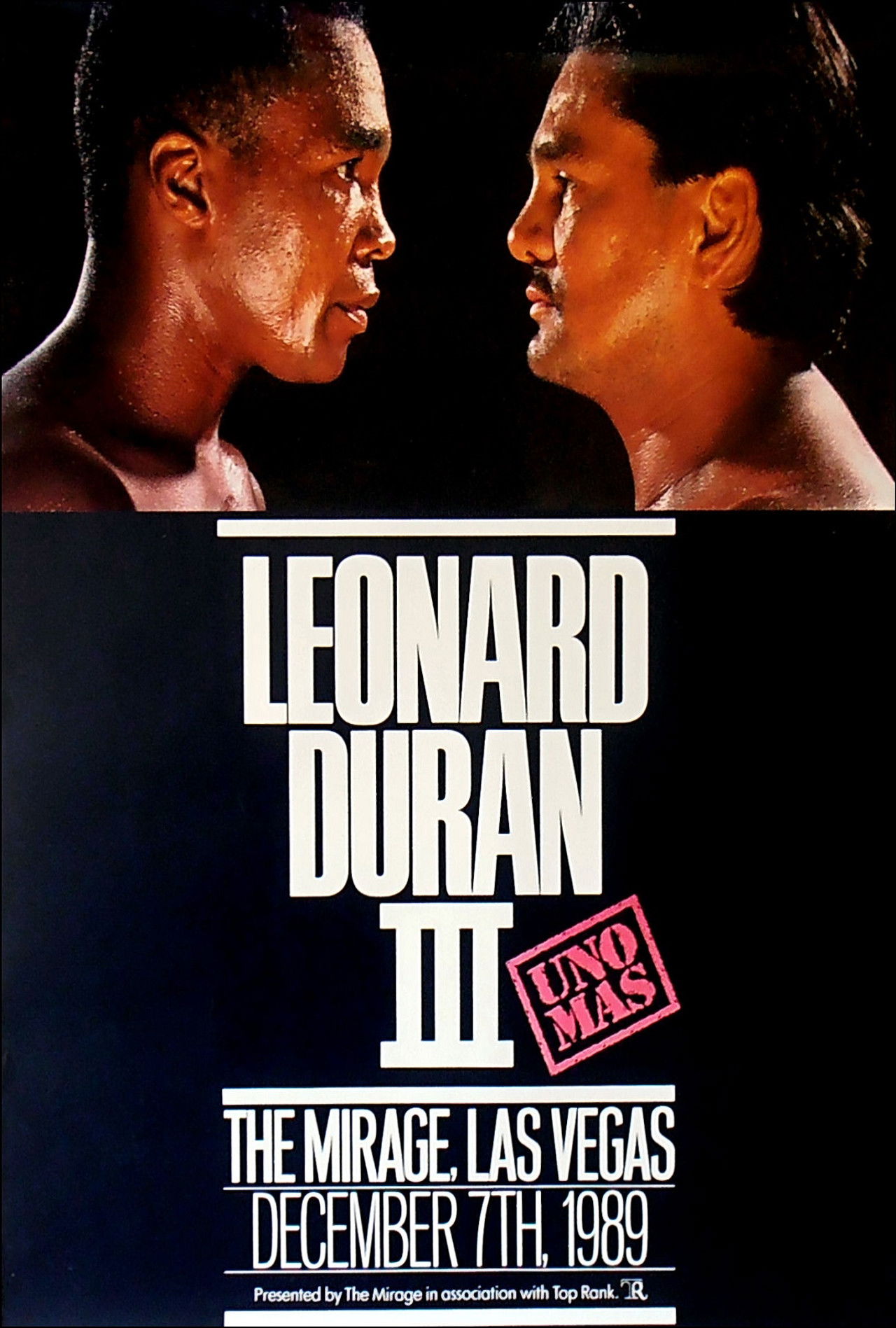Roberto Duran vs. Sugar Ray Leonard III Backdrop